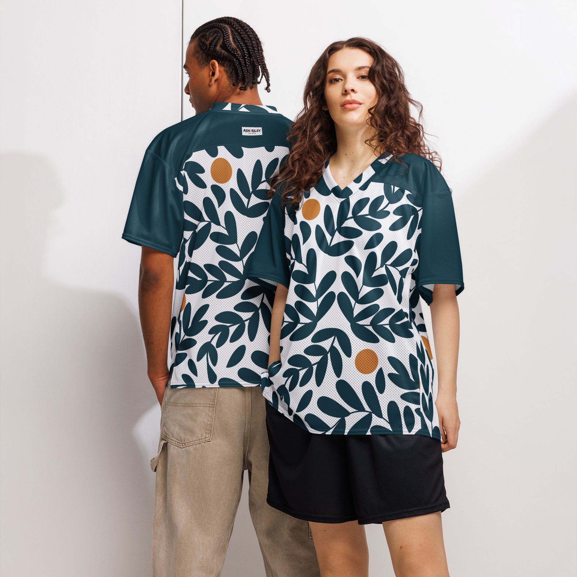 EUCALYPTUS Leaf American football jersey - ASHRILEYPRINTS