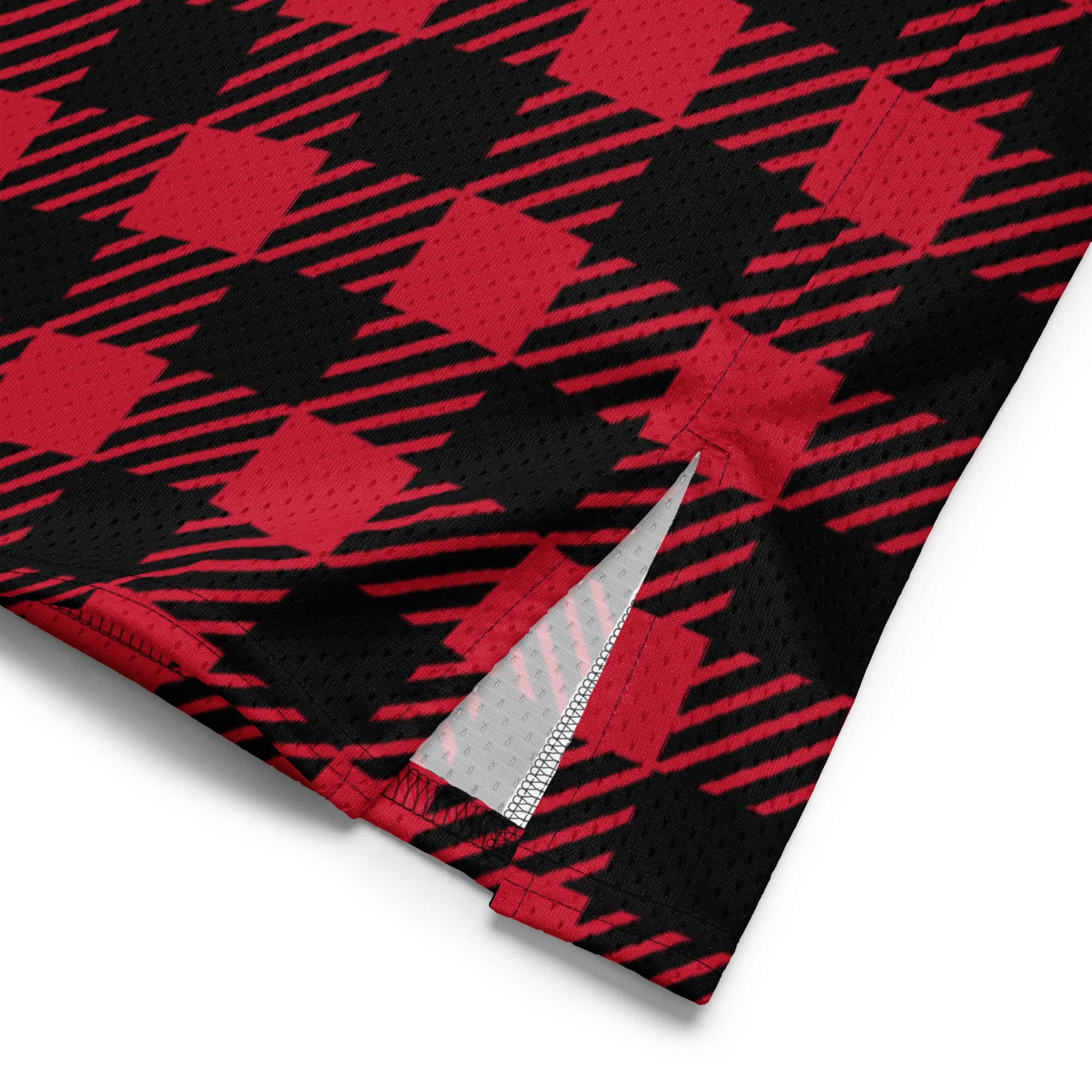 PLAID Red American football jersey - ASHRILEYPRINTS