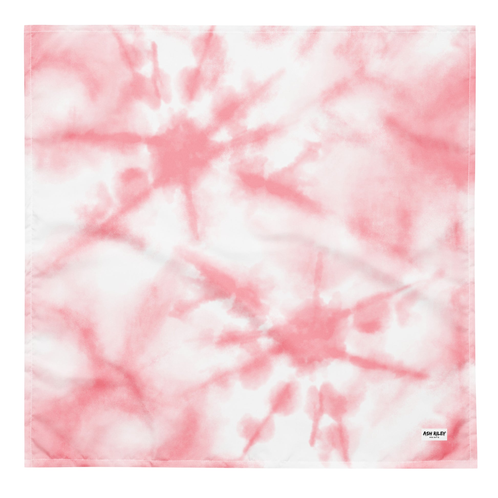 Pink and white tie-dye pattern with 'ASHLEY' branding.
