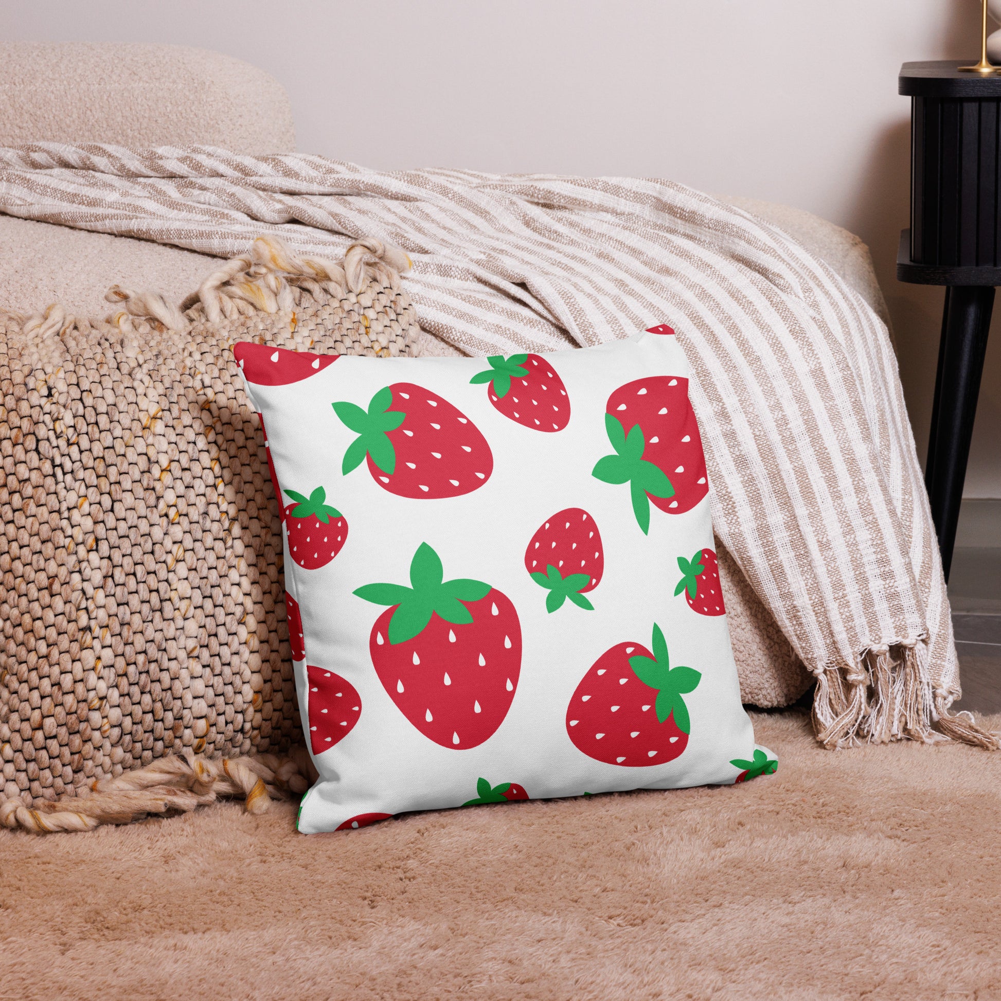 STRAWBERRY Premium Pillow - ASHRILEYPRINTS