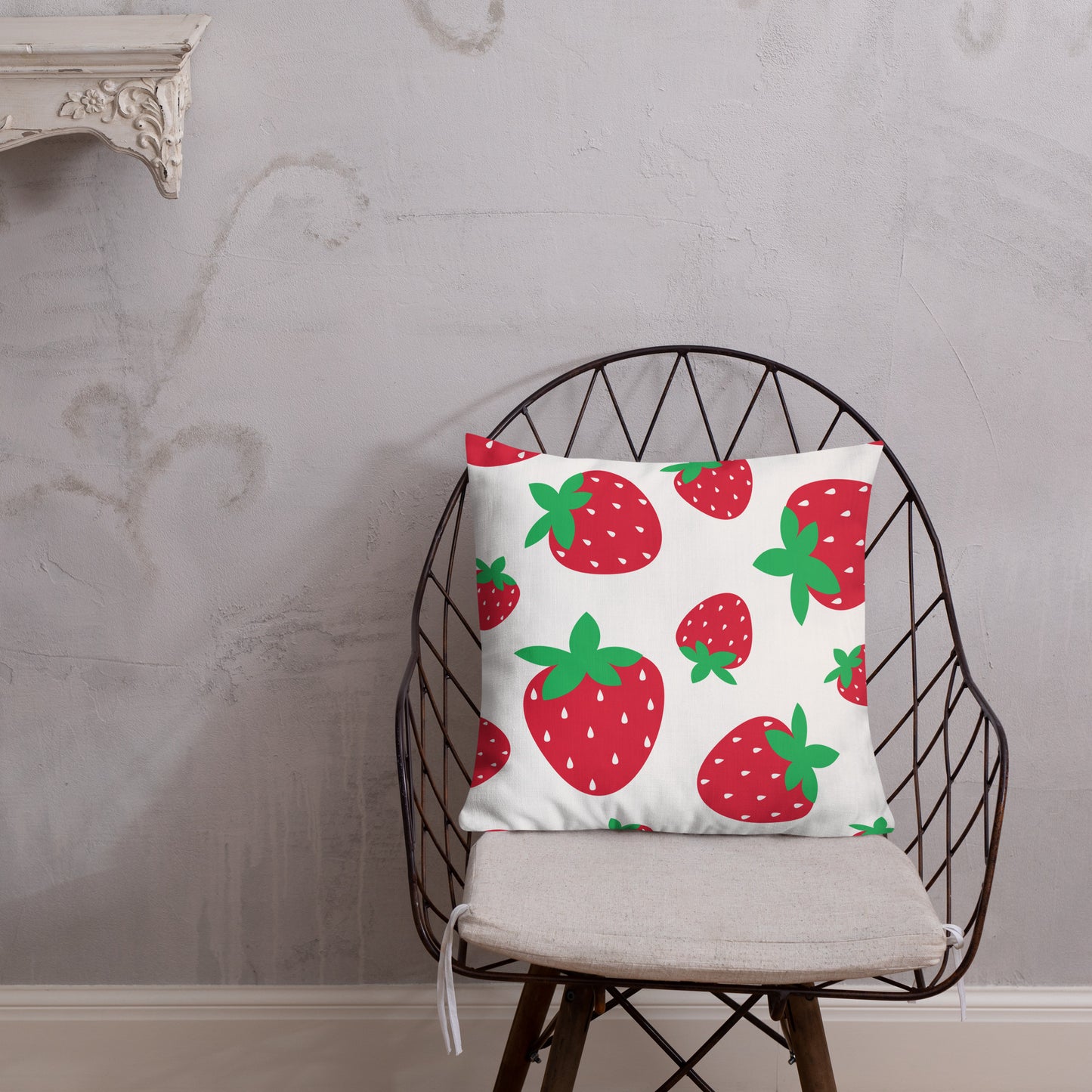 STRAWBERRY Premium Pillow - ASHRILEYPRINTS