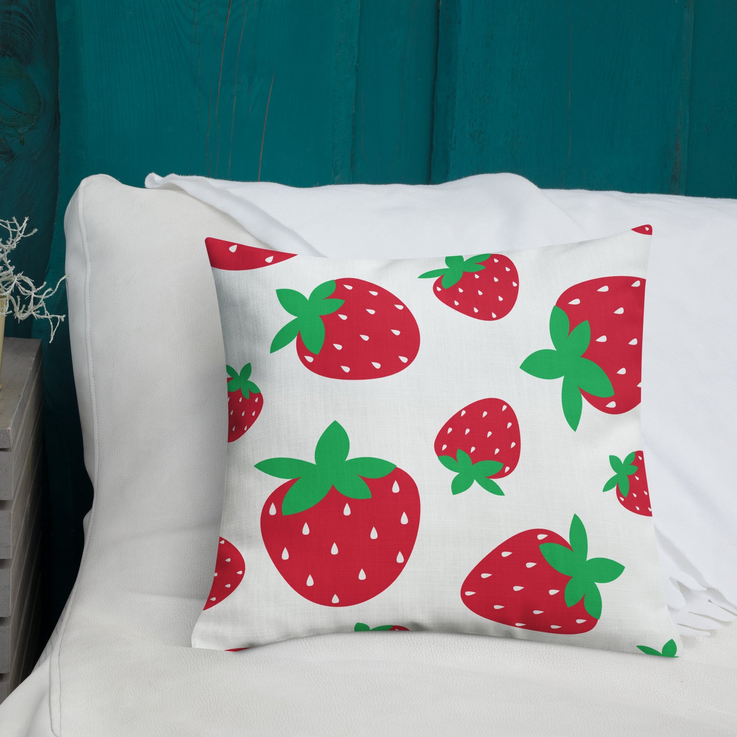 STRAWBERRY Premium Pillow - ASHRILEYPRINTS