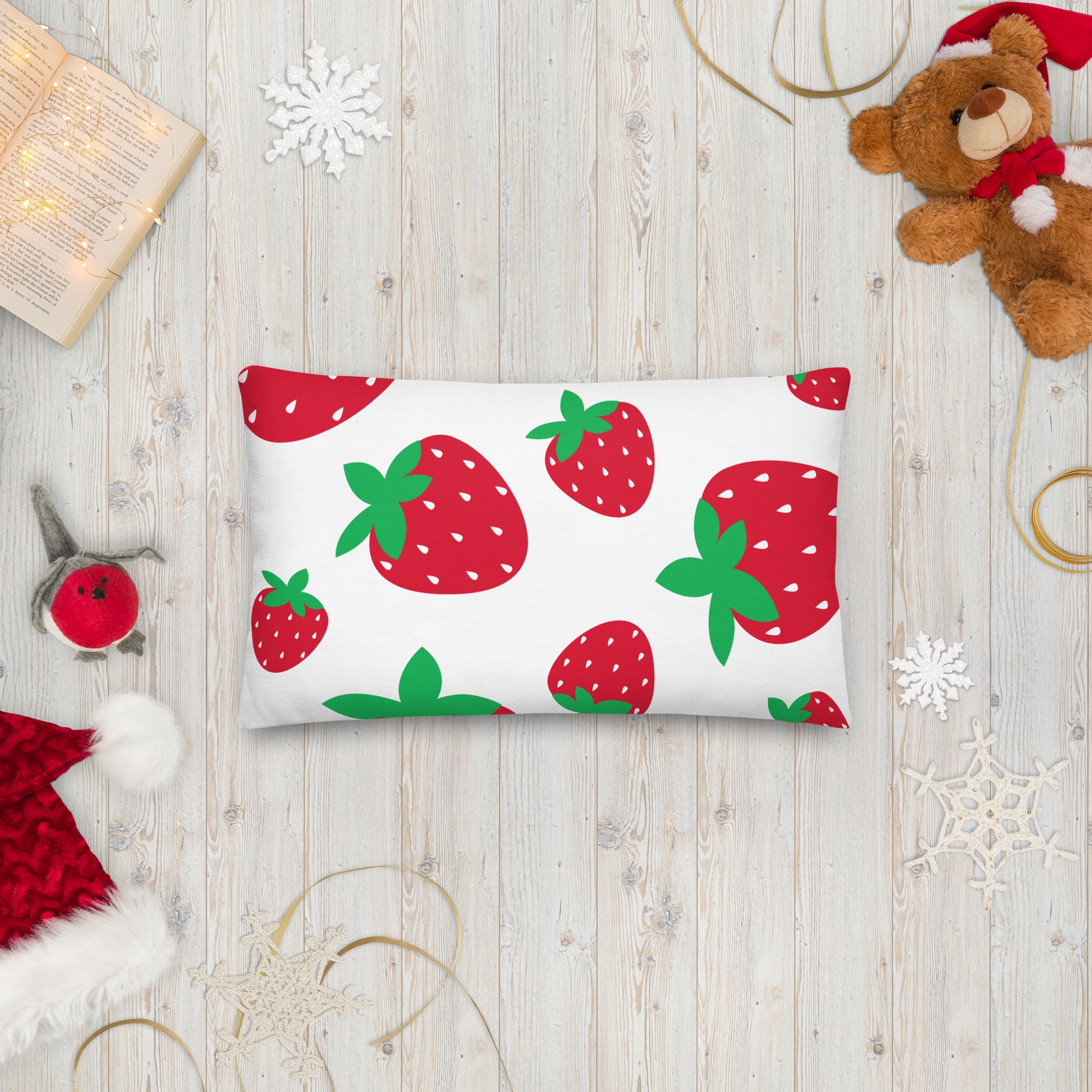 STRAWBERRY Premium Pillow - ASHRILEYPRINTS