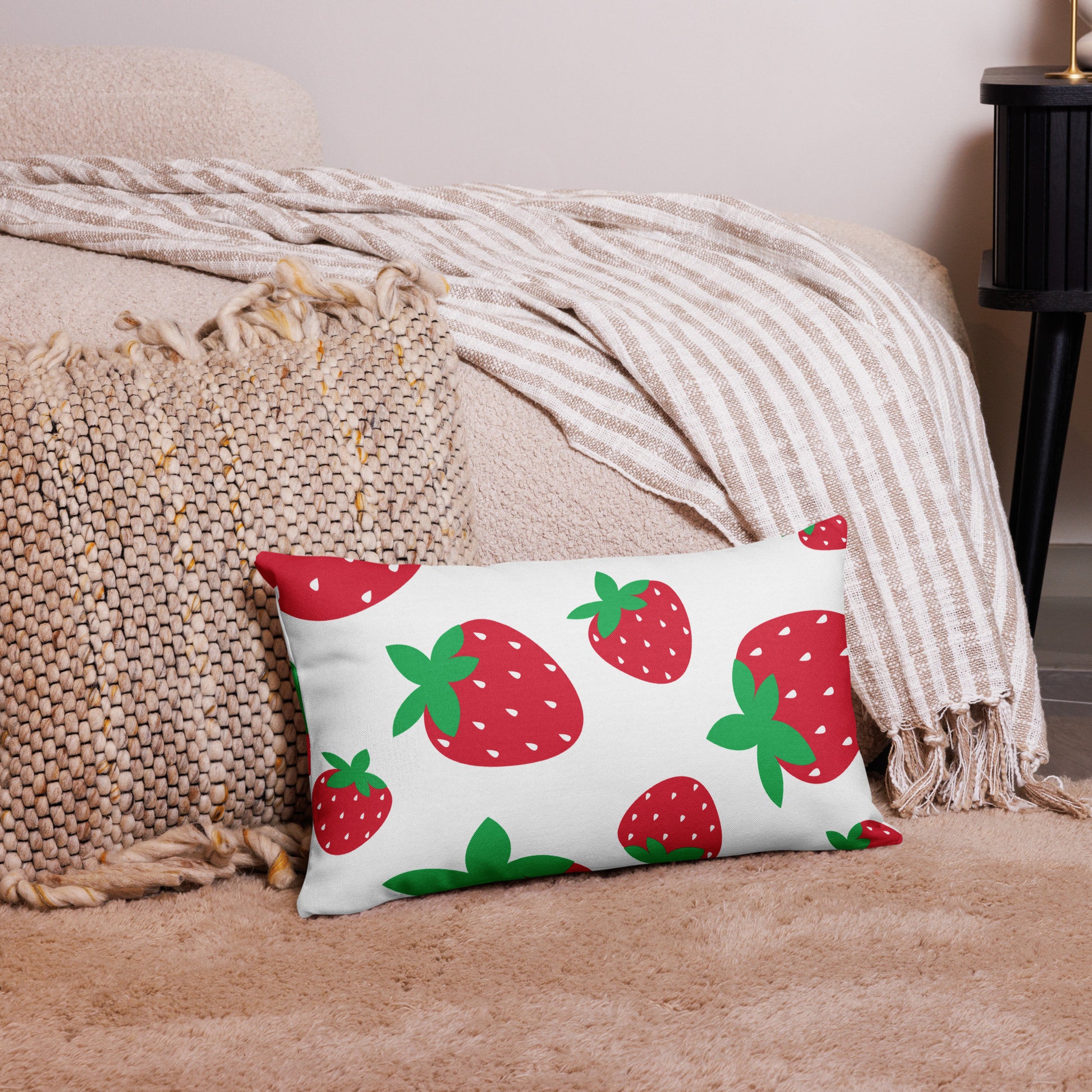 STRAWBERRY Premium Pillow - ASHRILEYPRINTS