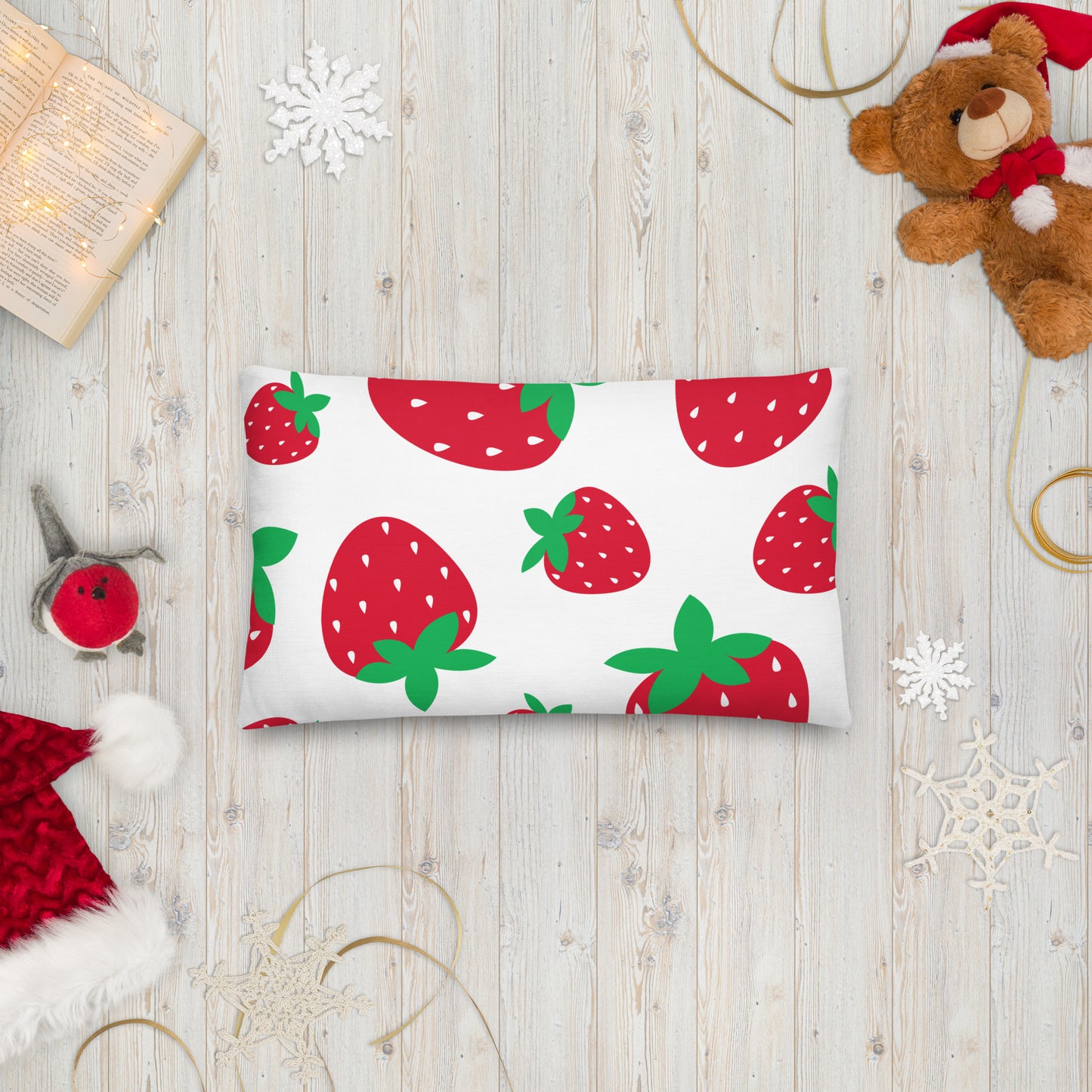 STRAWBERRY Premium Pillow - ASHRILEYPRINTS