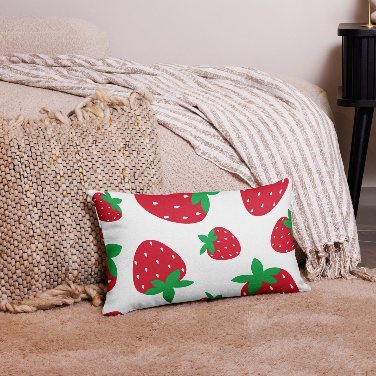 STRAWBERRY Premium Pillow - ASHRILEYPRINTS