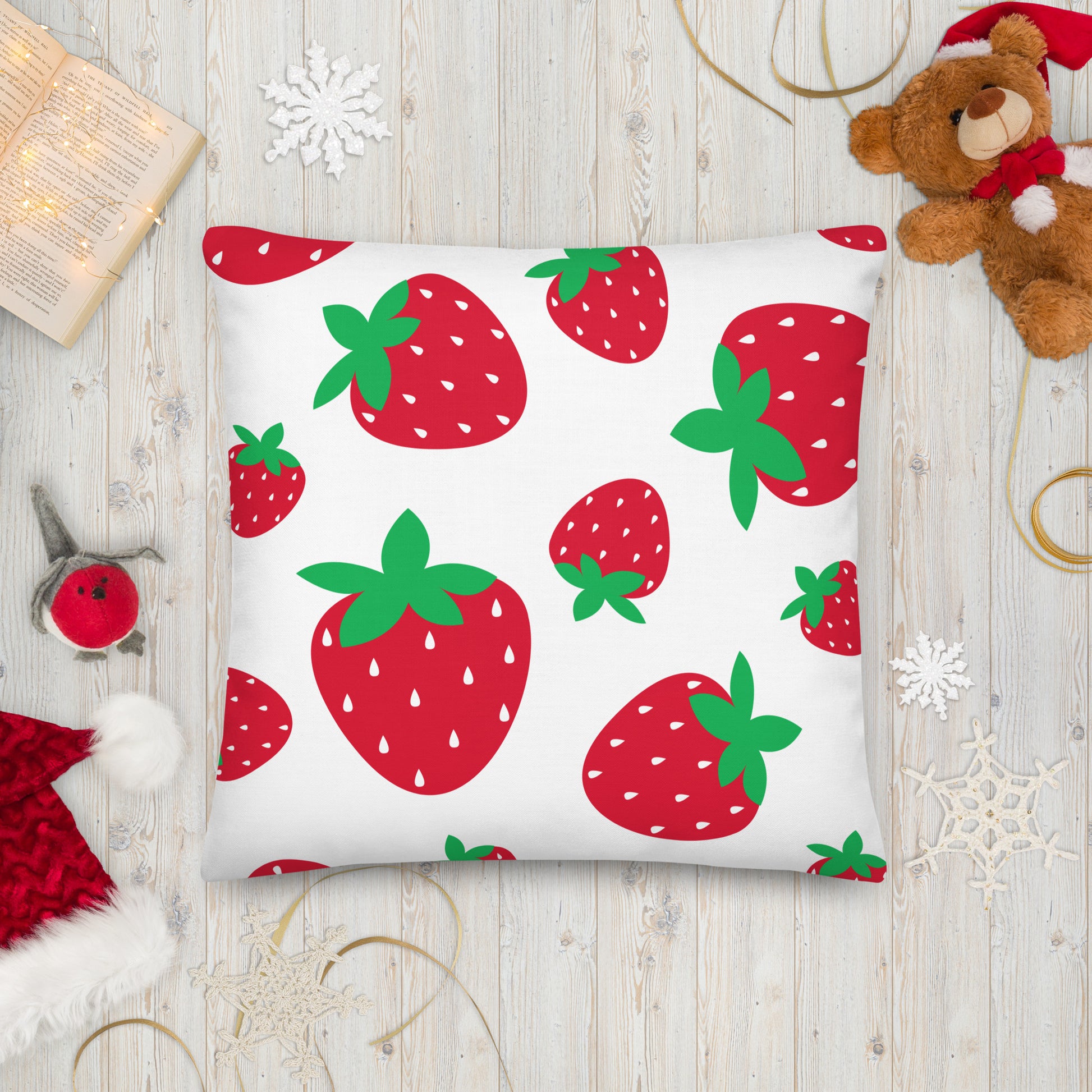 STRAWBERRY Premium Pillow - ASHRILEYPRINTS