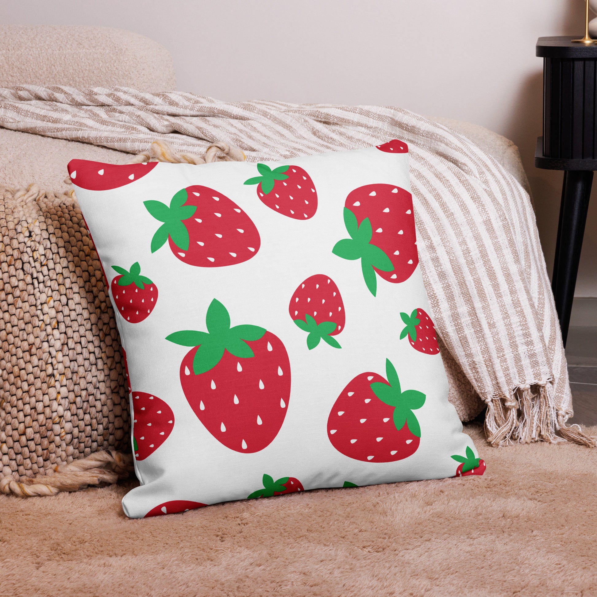 STRAWBERRY Premium Pillow - ASHRILEYPRINTS