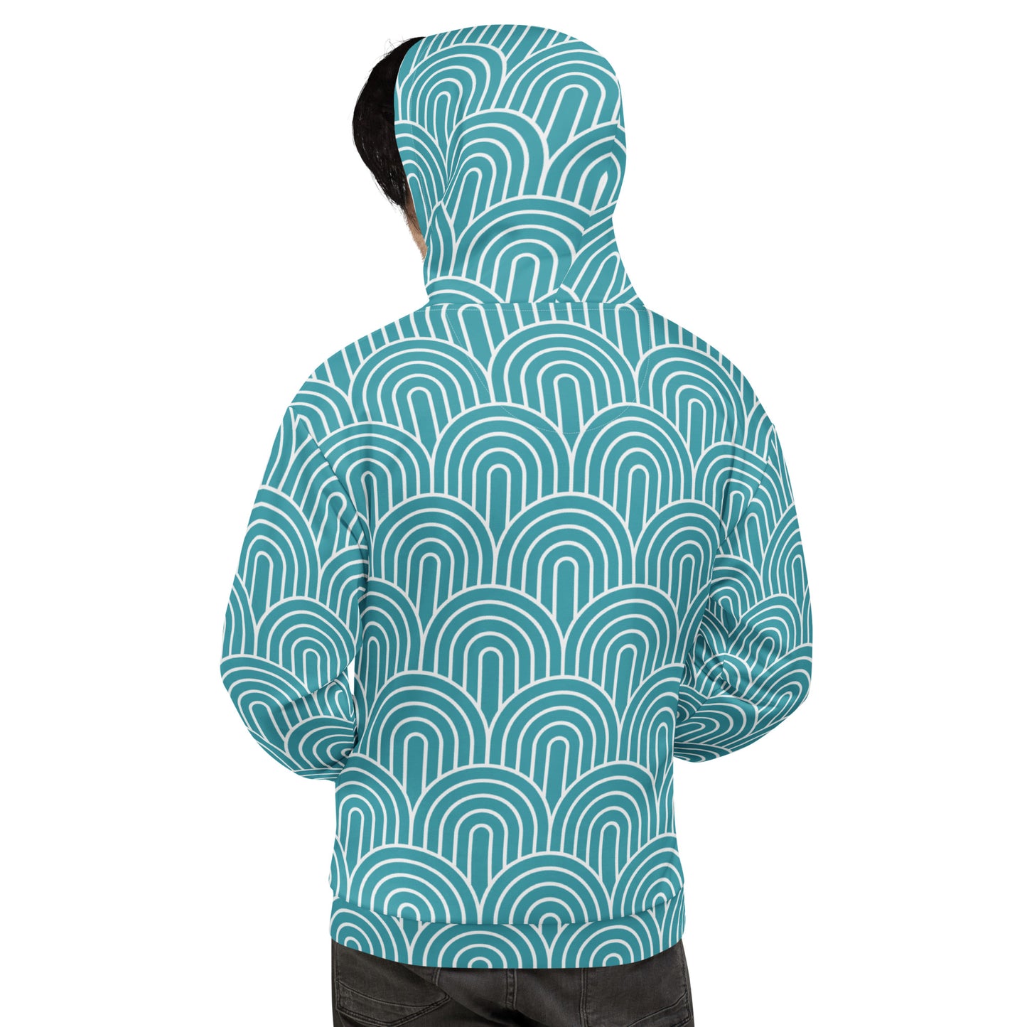 GEOMETRIC Blue Unisex Hoodie