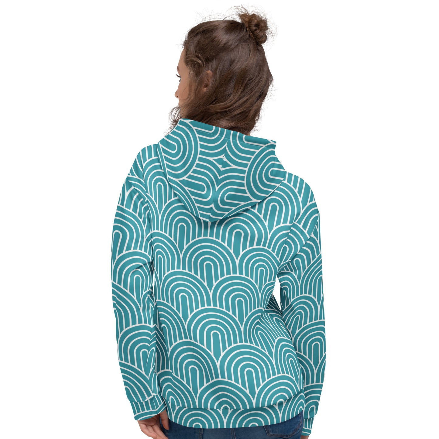 GEOMETRIC Blue Unisex Hoodie