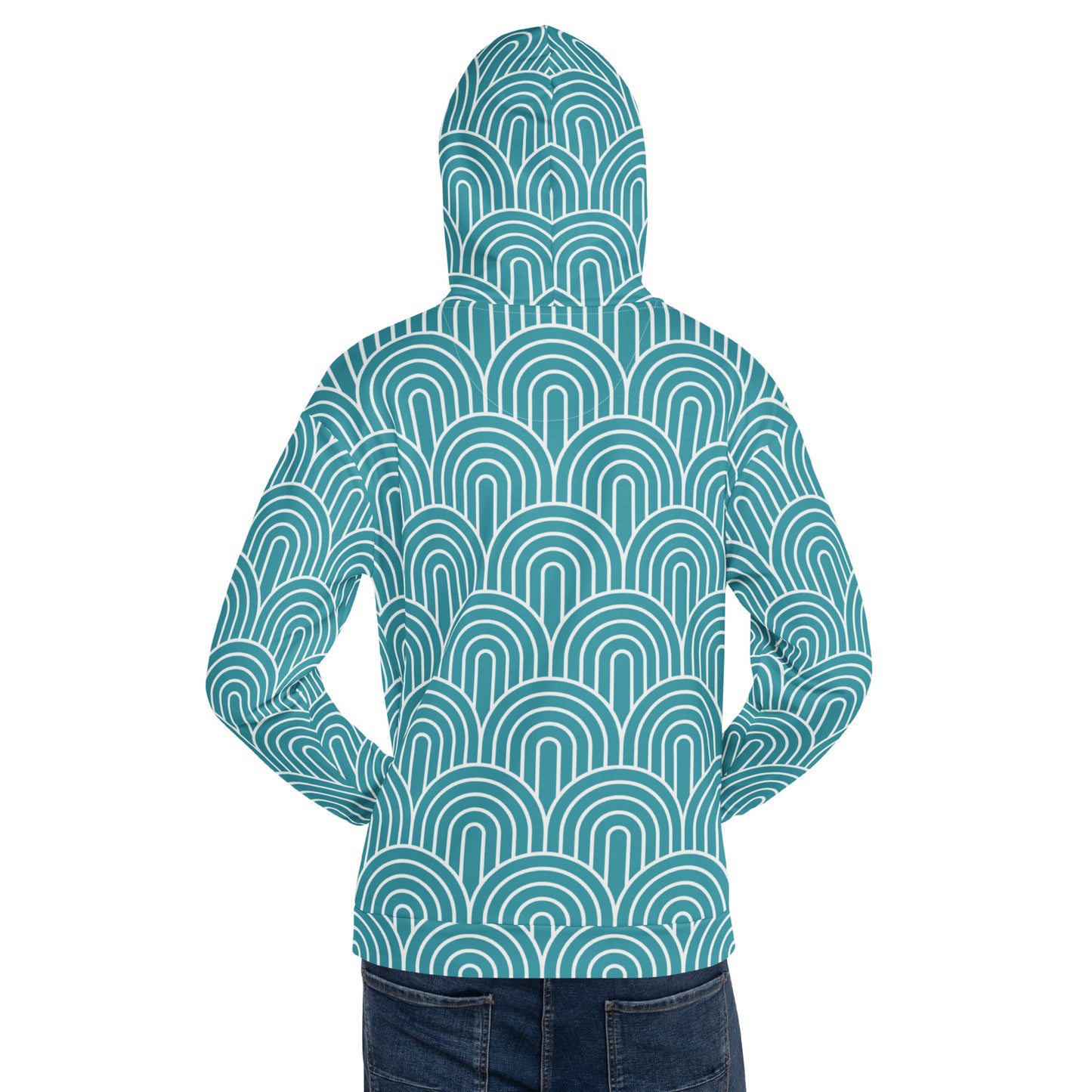 GEOMETRIC Blue Unisex Hoodie