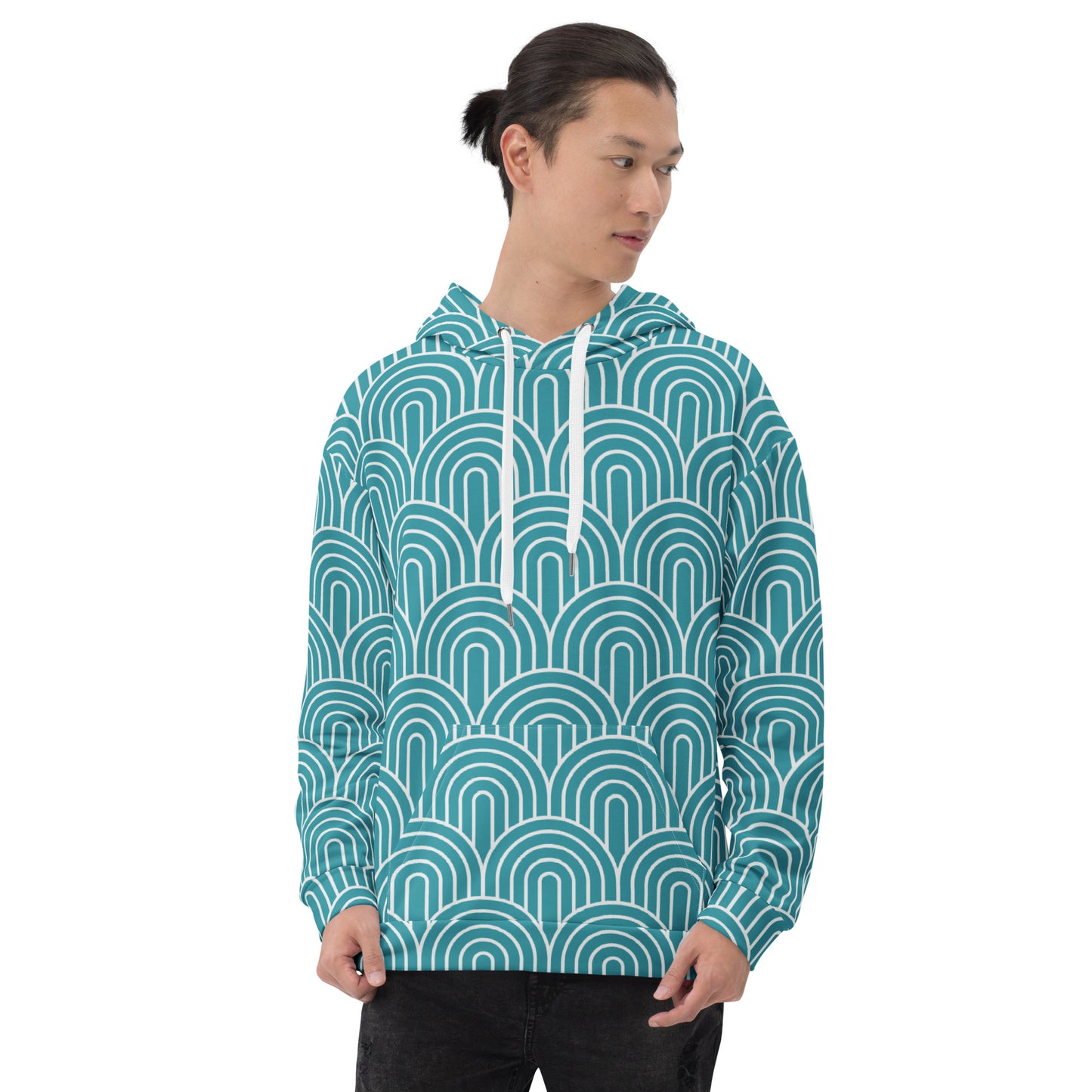 GEOMETRIC Blue Unisex Hoodie