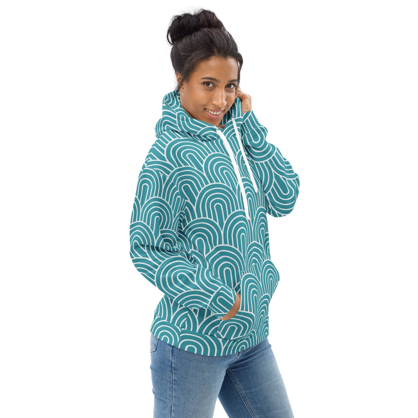 GEOMETRIC Blue Unisex Hoodie