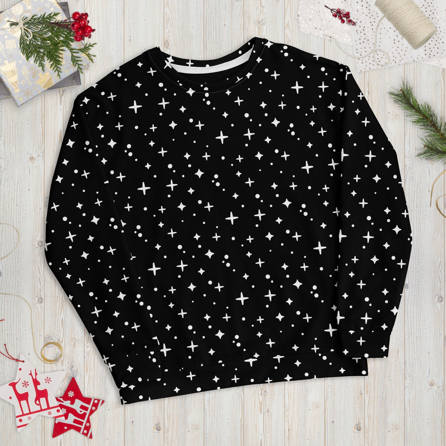 SPARKLES BLACK Unisex Sweatshirt