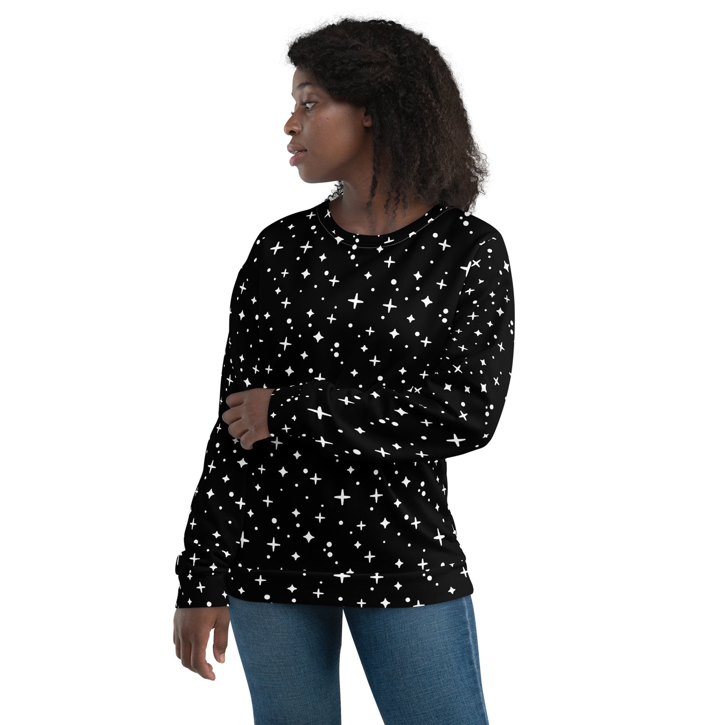SPARKLES BLACK Unisex Sweatshirt