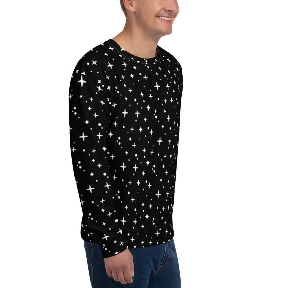 SPARKLES BLACK Unisex Sweatshirt