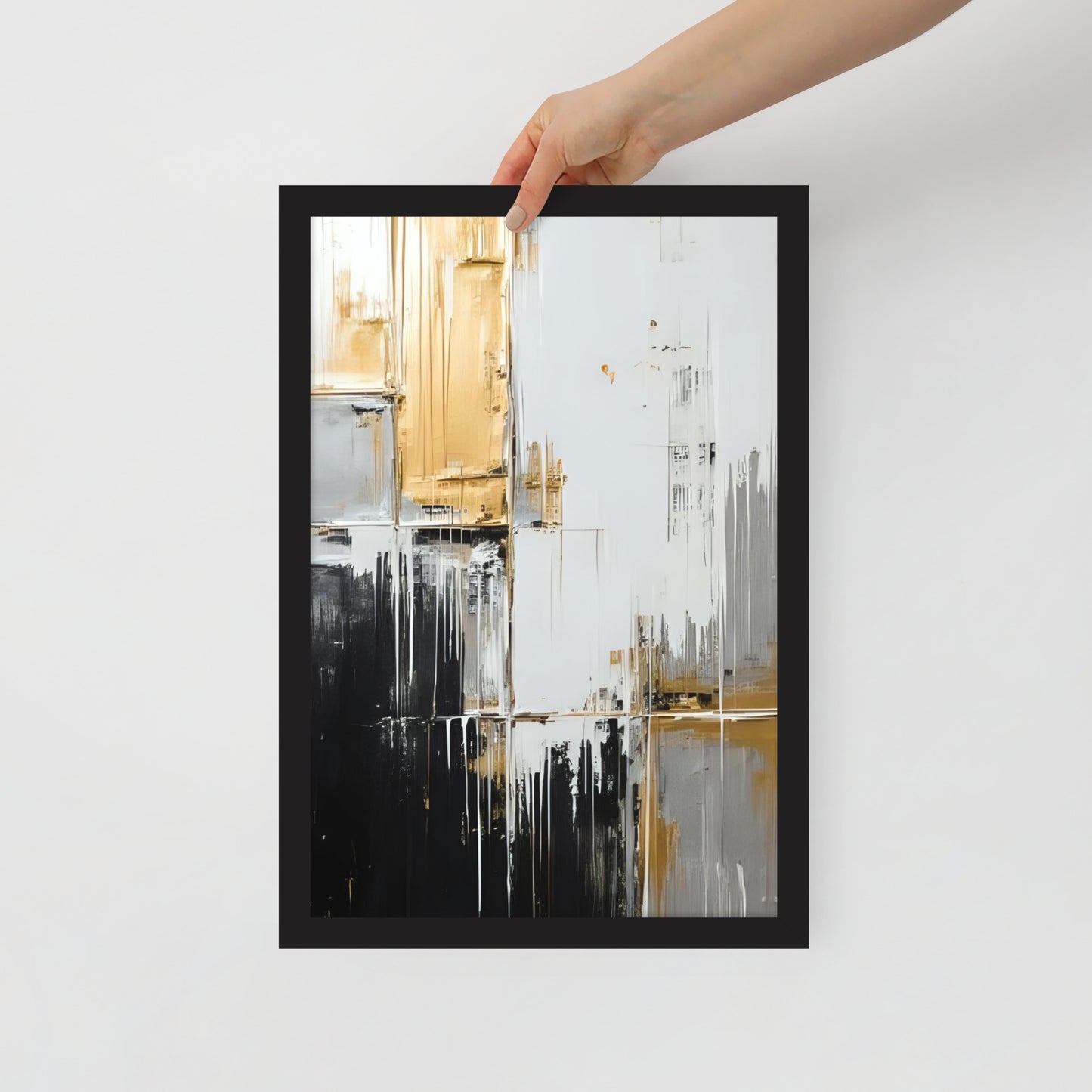 ABSTRACT PAINT Framed poster - AI Generated - ASHRILEYPRINTS