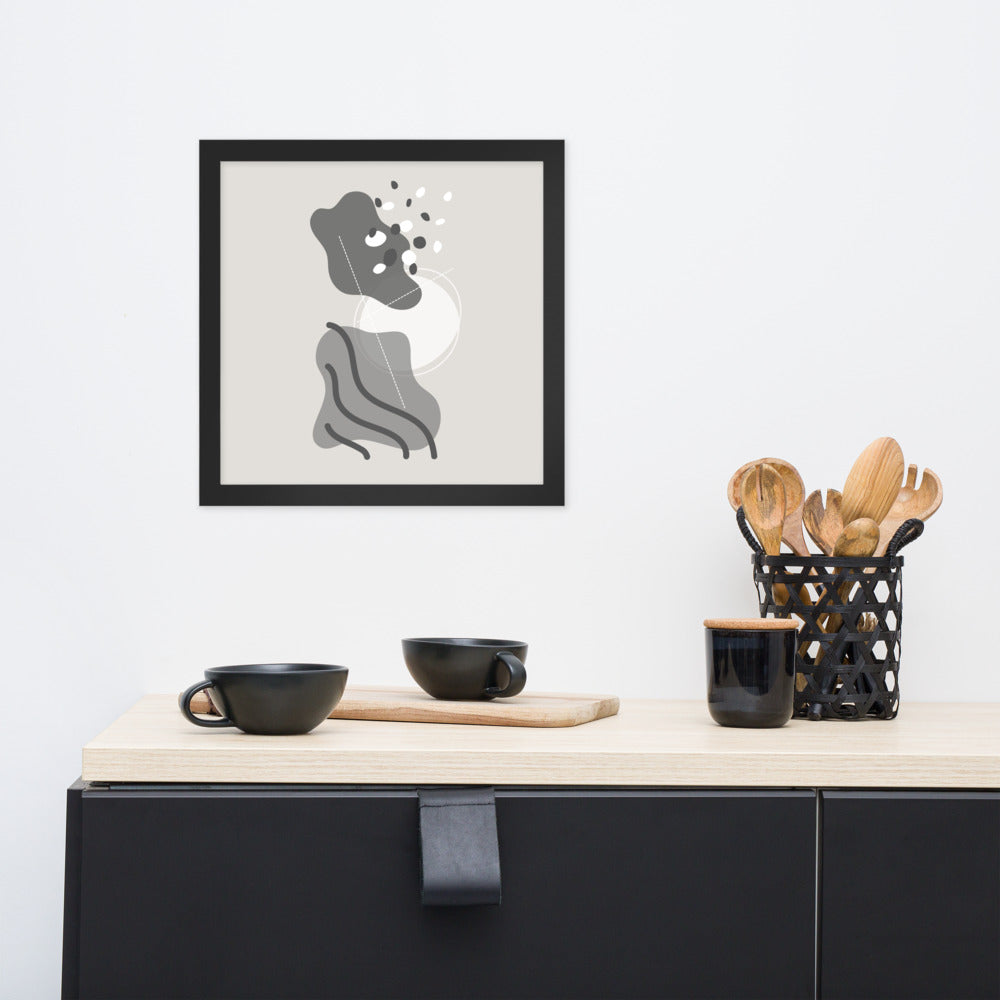 ABSTRACT SHAPES Framed poster - ASHRILEYPRINTS