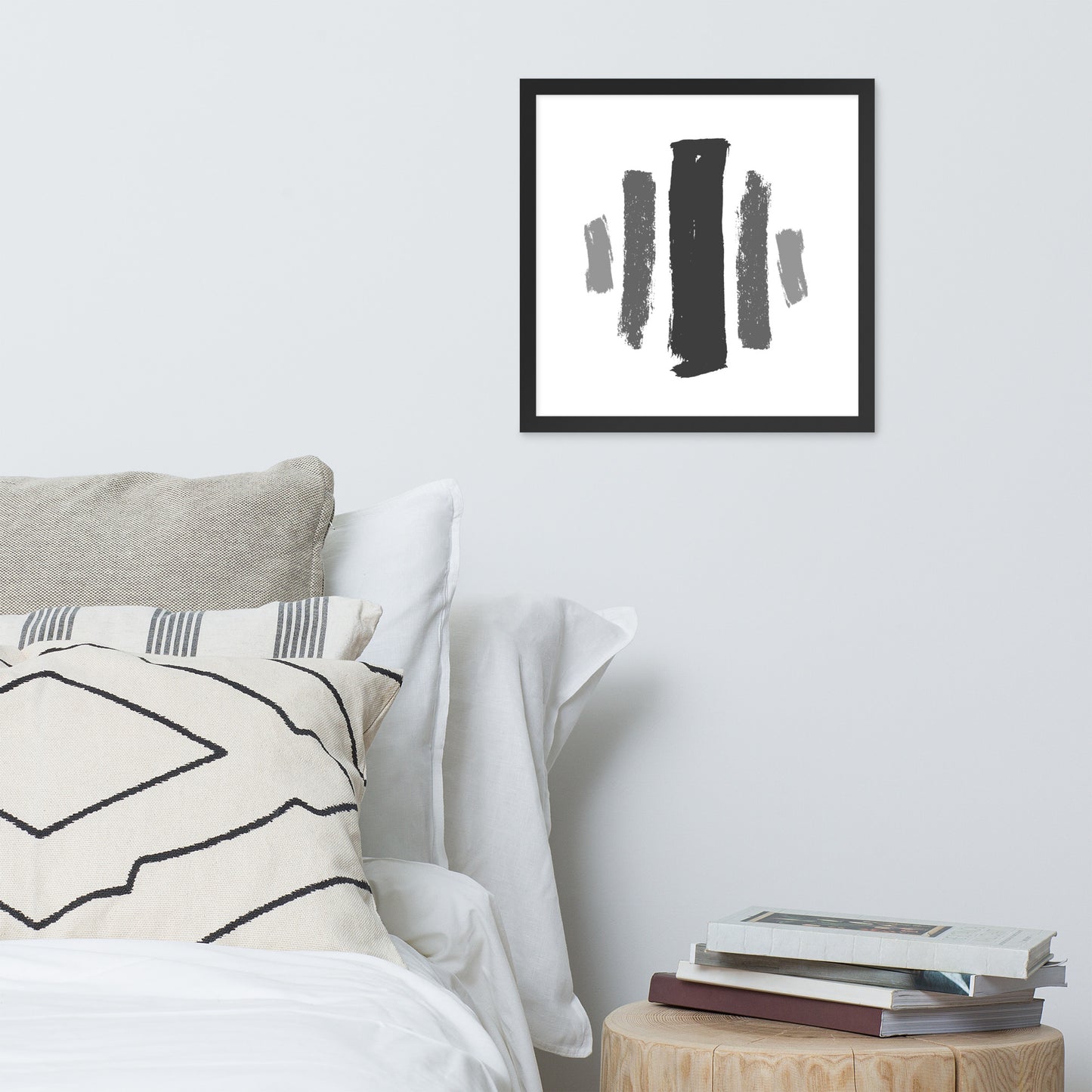 ABSTRACT BRUSH STROKES Framed poster - ASHRILEYPRINTS