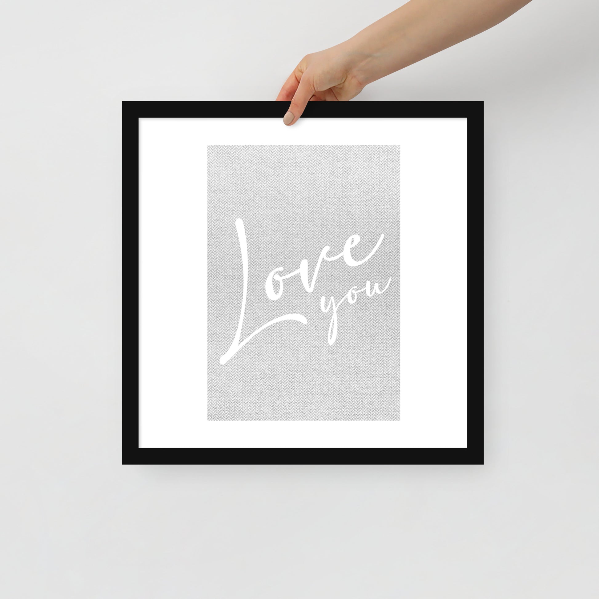 LOVE YOU Framed poster - ASHRILEYPRINTS