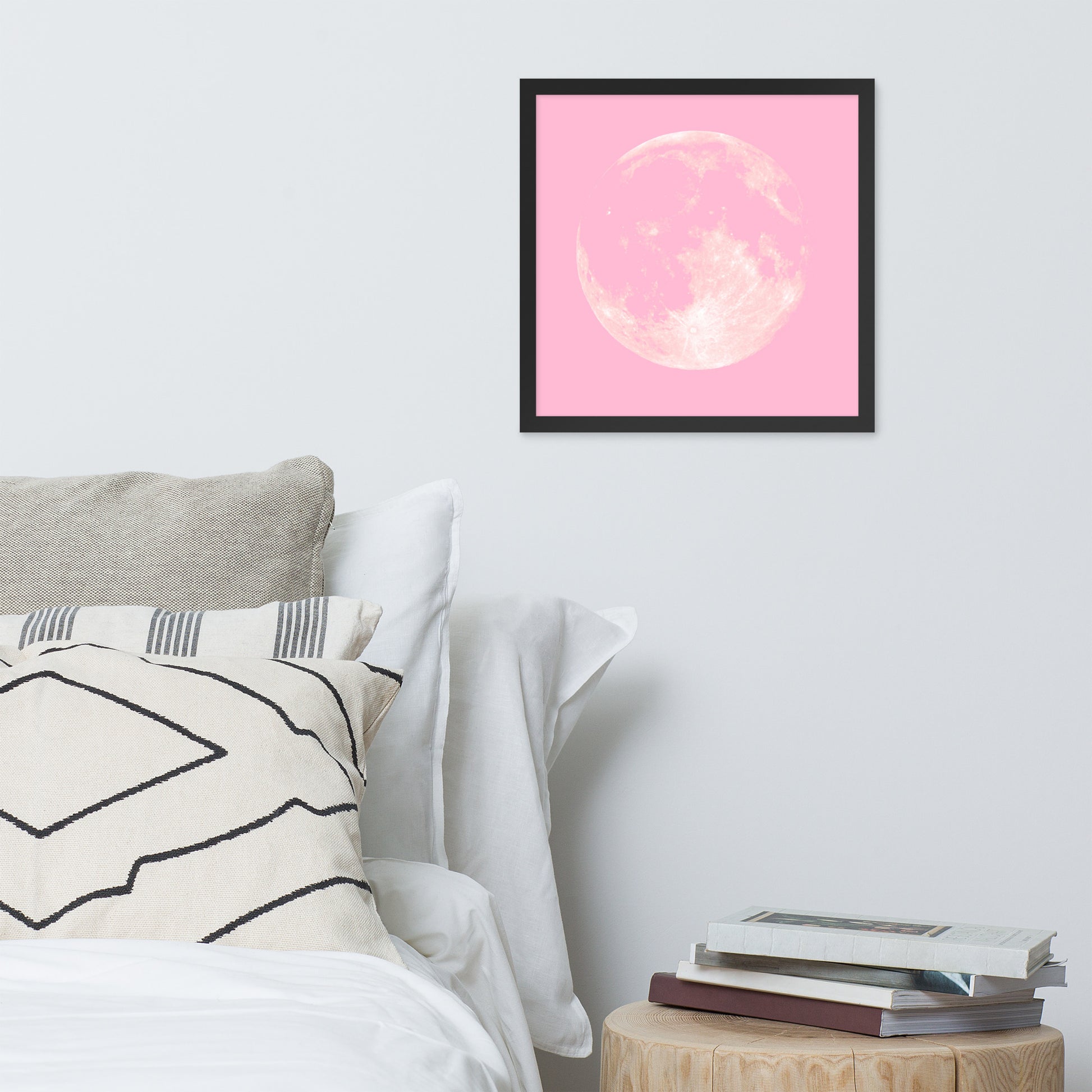 PINK MOON Framed poster - ASHRILEYPRINTS