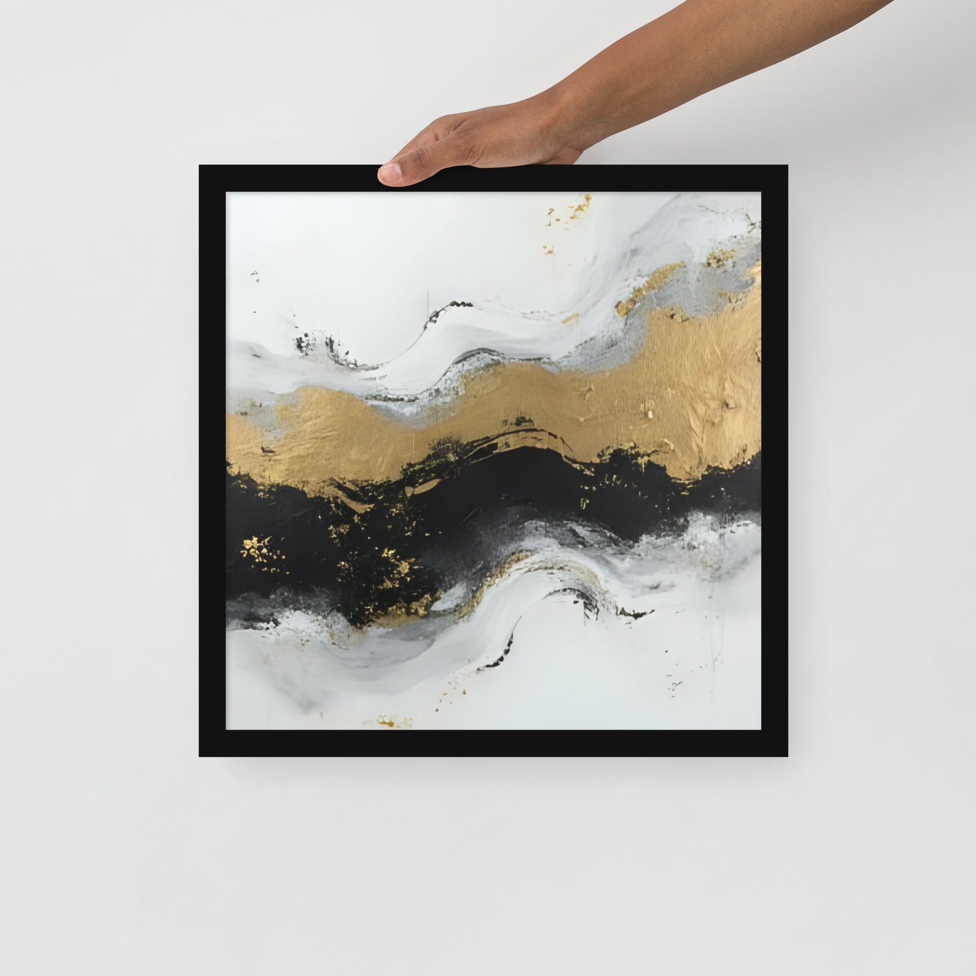 ABSTRACT OCEAN Framed poster - AI Generated - ASHRILEYPRINTS