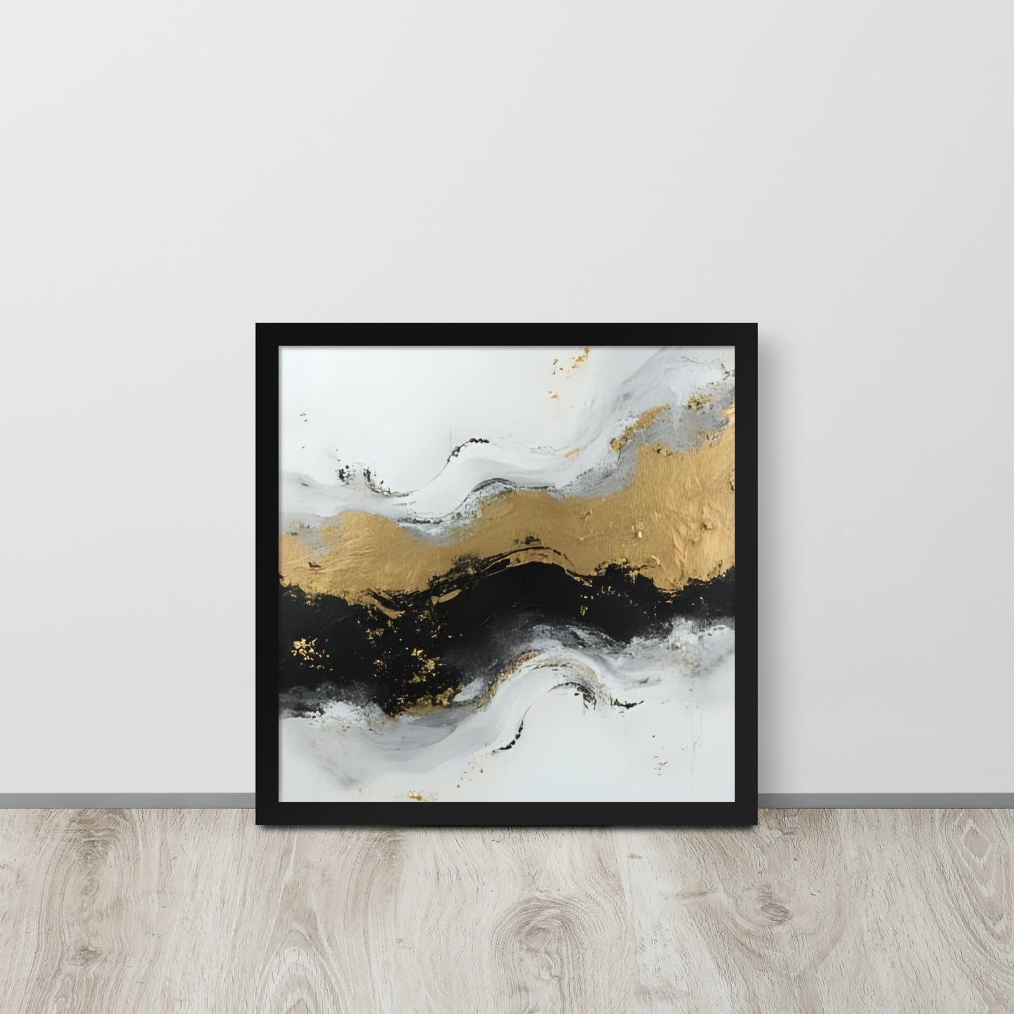 ABSTRACT OCEAN Framed poster - AI Generated - ASHRILEYPRINTS