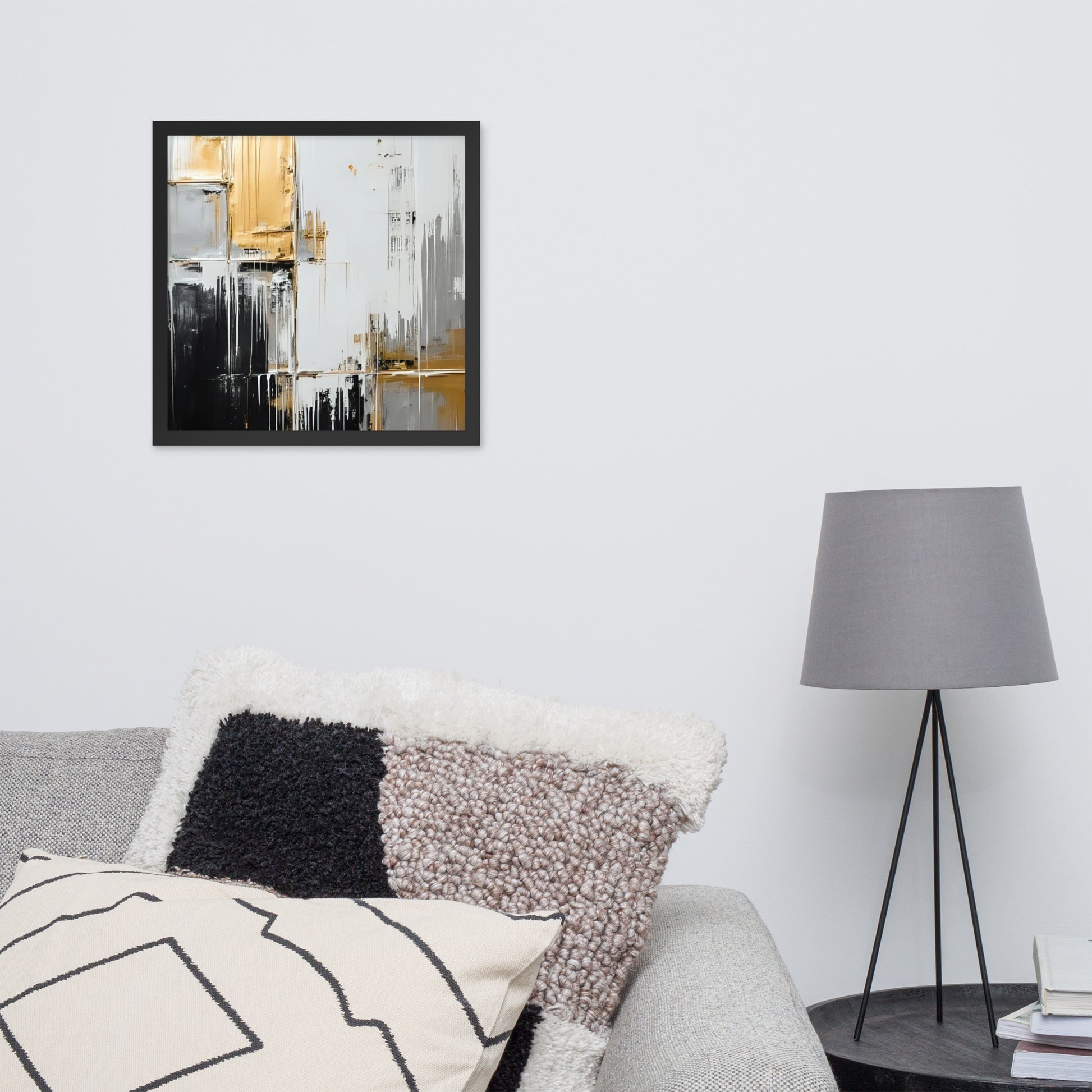 ABSTRACT PAINT Framed poster - AI Generated - ASHRILEYPRINTS