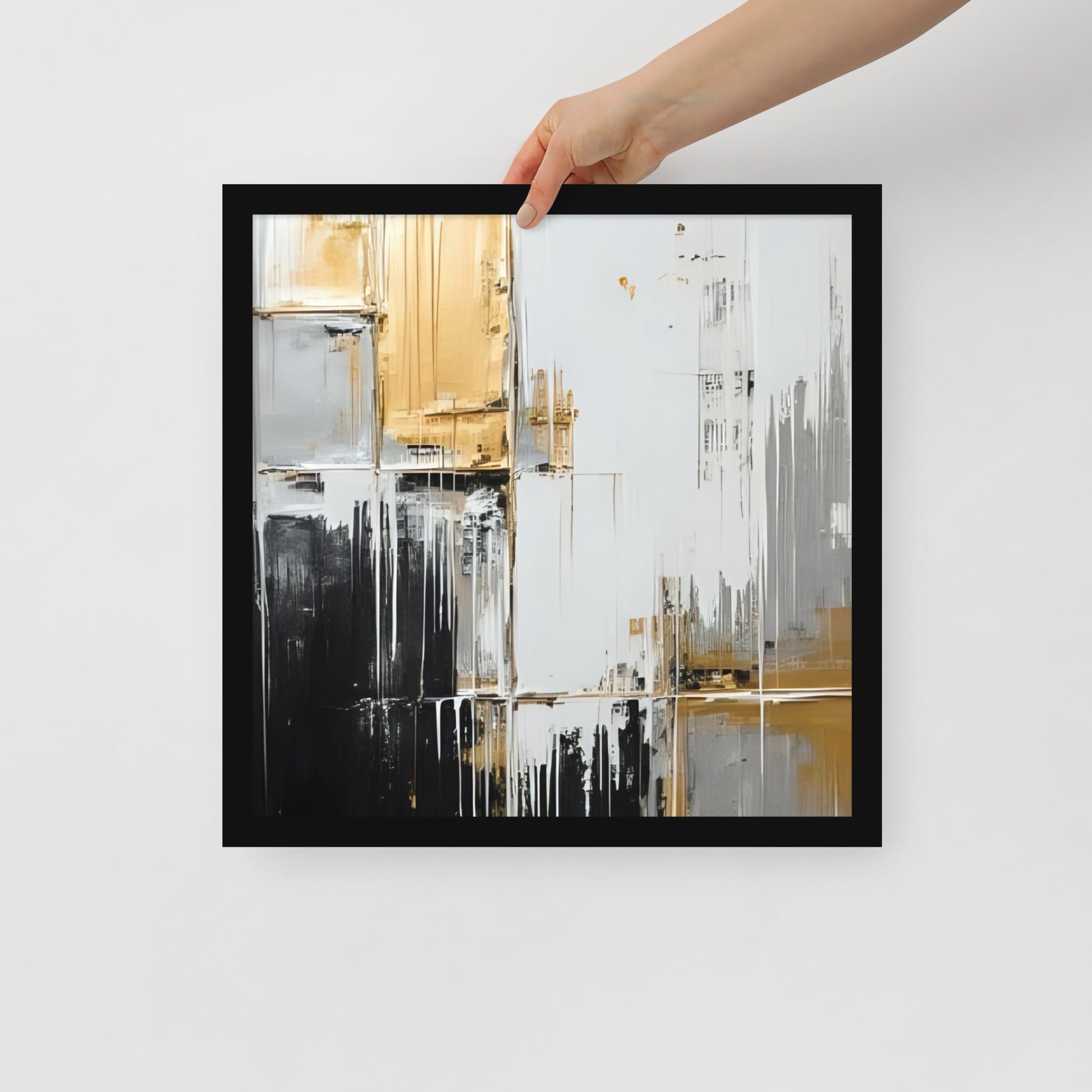 ABSTRACT PAINT Framed poster - AI Generated - ASHRILEYPRINTS