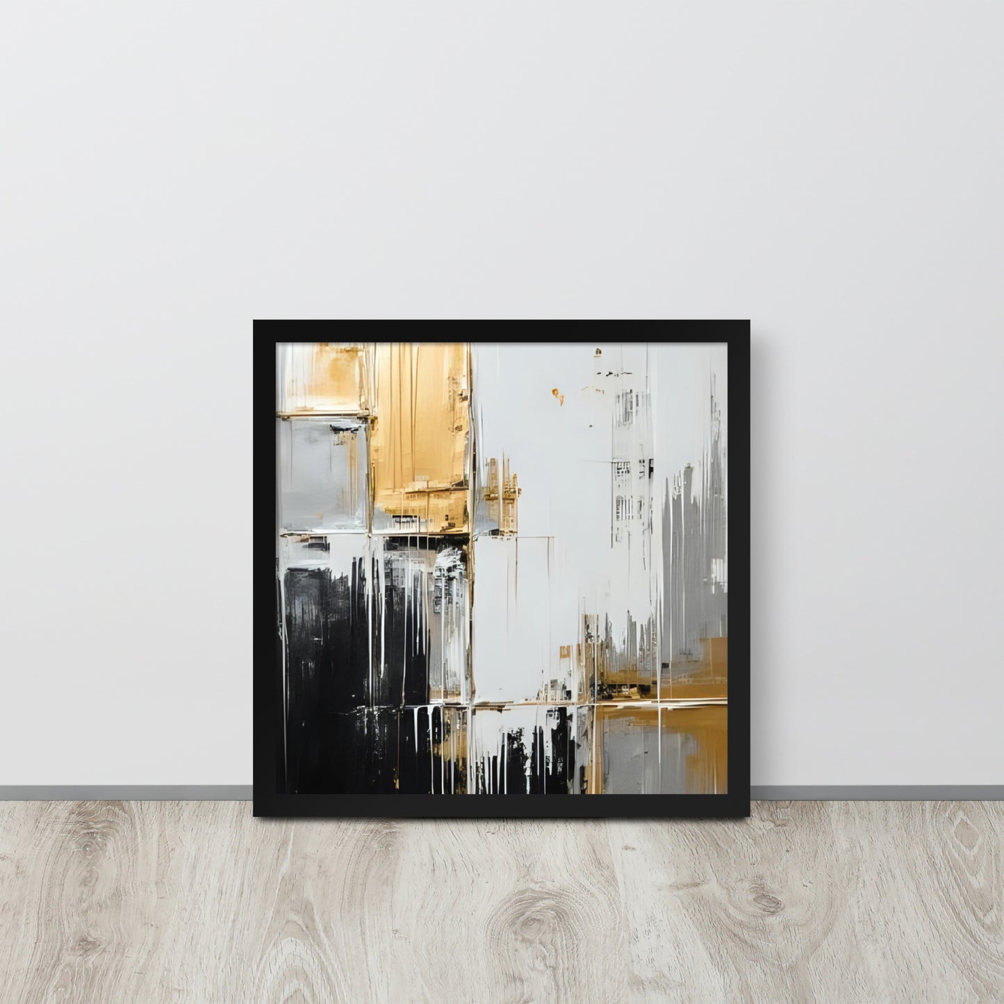 ABSTRACT PAINT Framed poster - AI Generated - ASHRILEYPRINTS