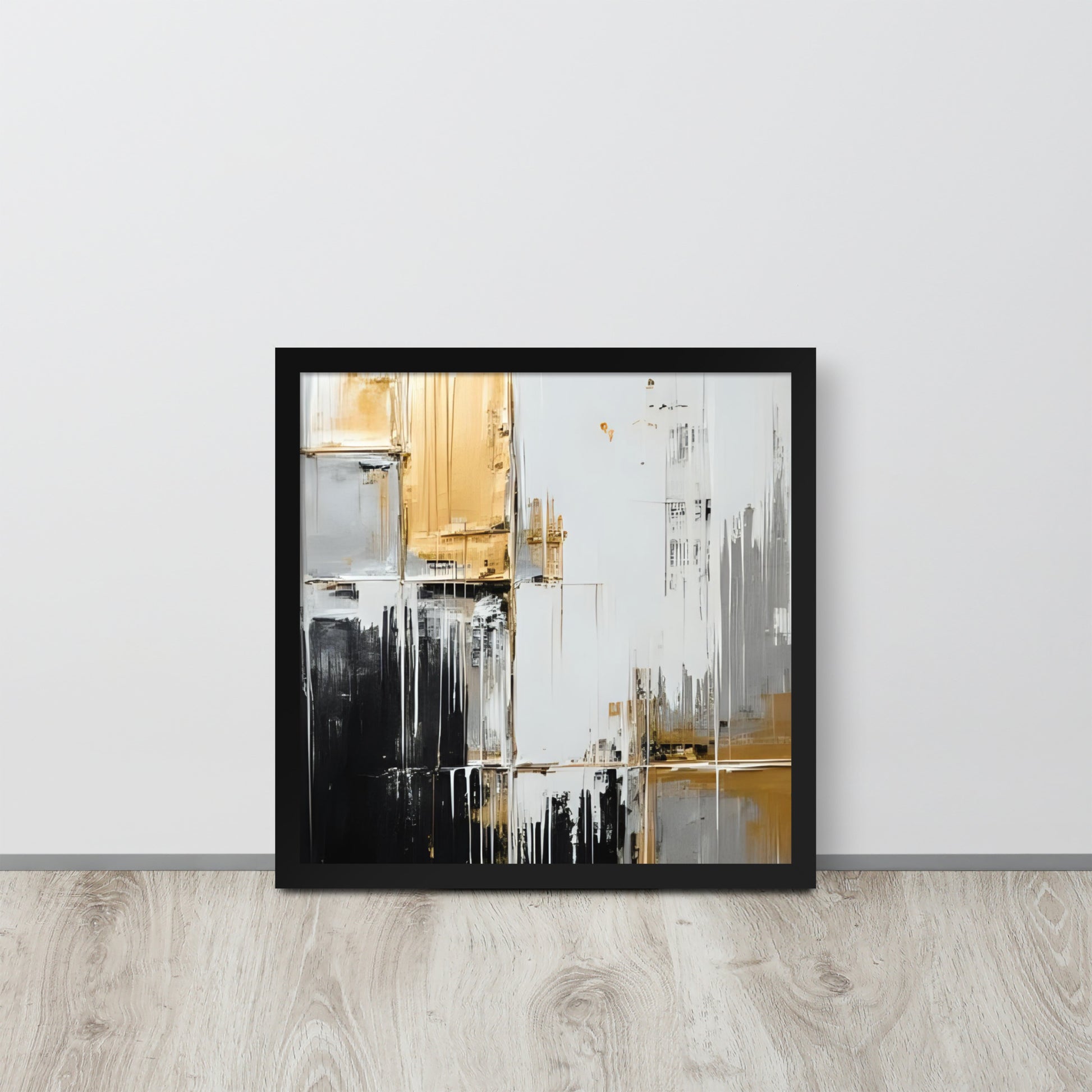 ABSTRACT PAINT Framed poster - AI Generated - ASHRILEYPRINTS