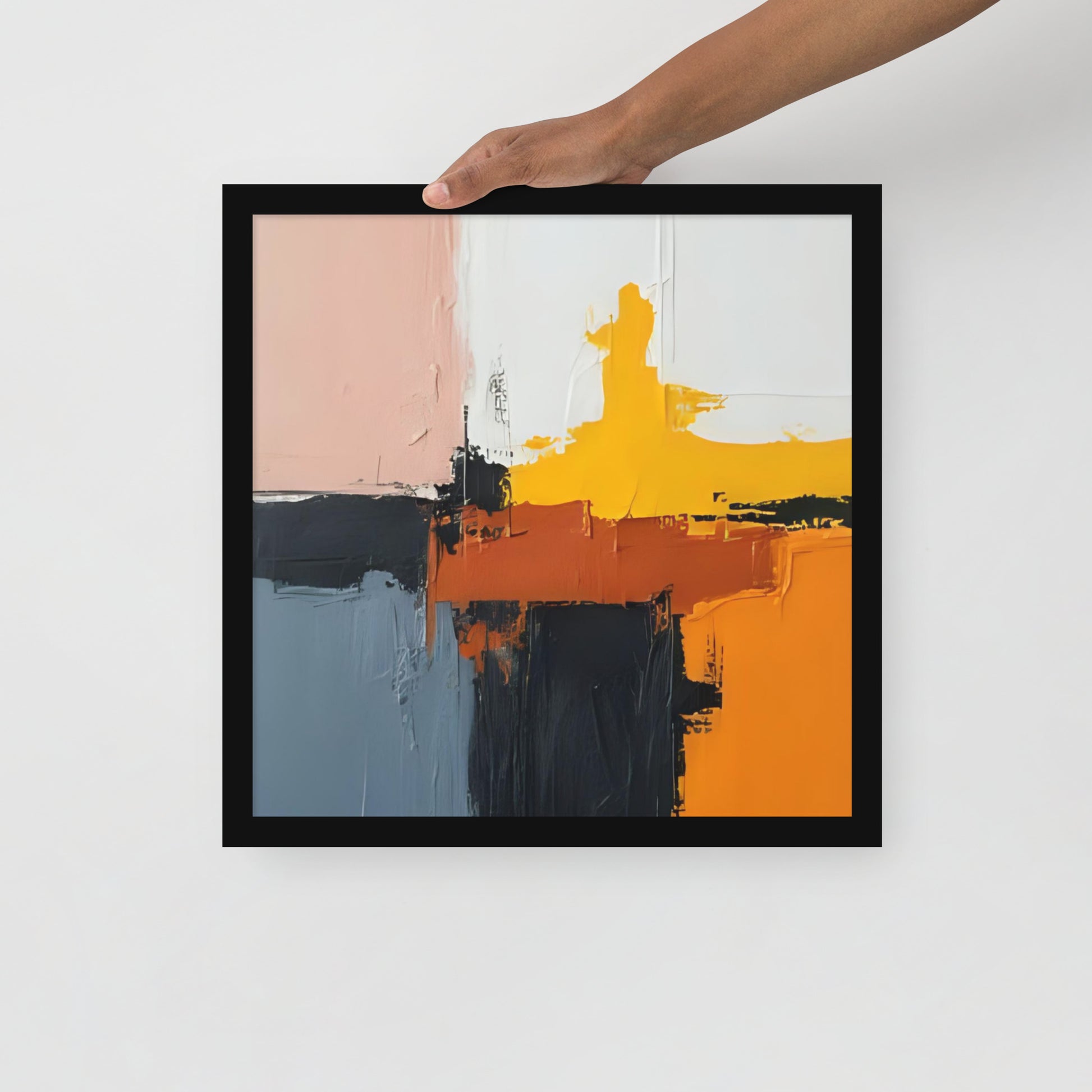 ABSTRACT PAINT Framed poster - AI Generated - ASHRILEYPRINTS
