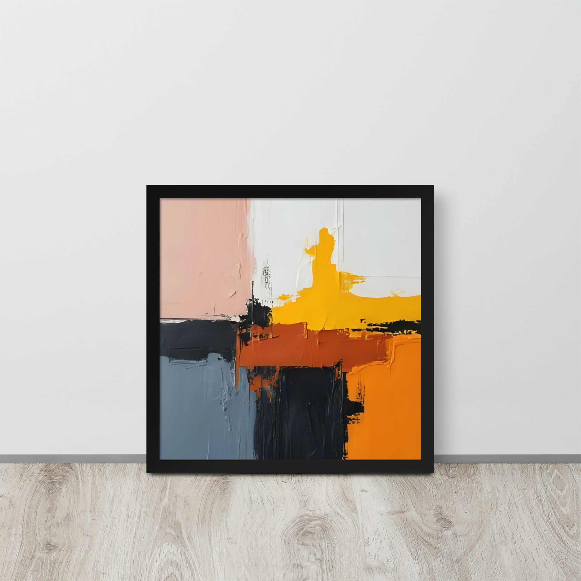 ABSTRACT PAINT Framed poster - AI Generated - ASHRILEYPRINTS