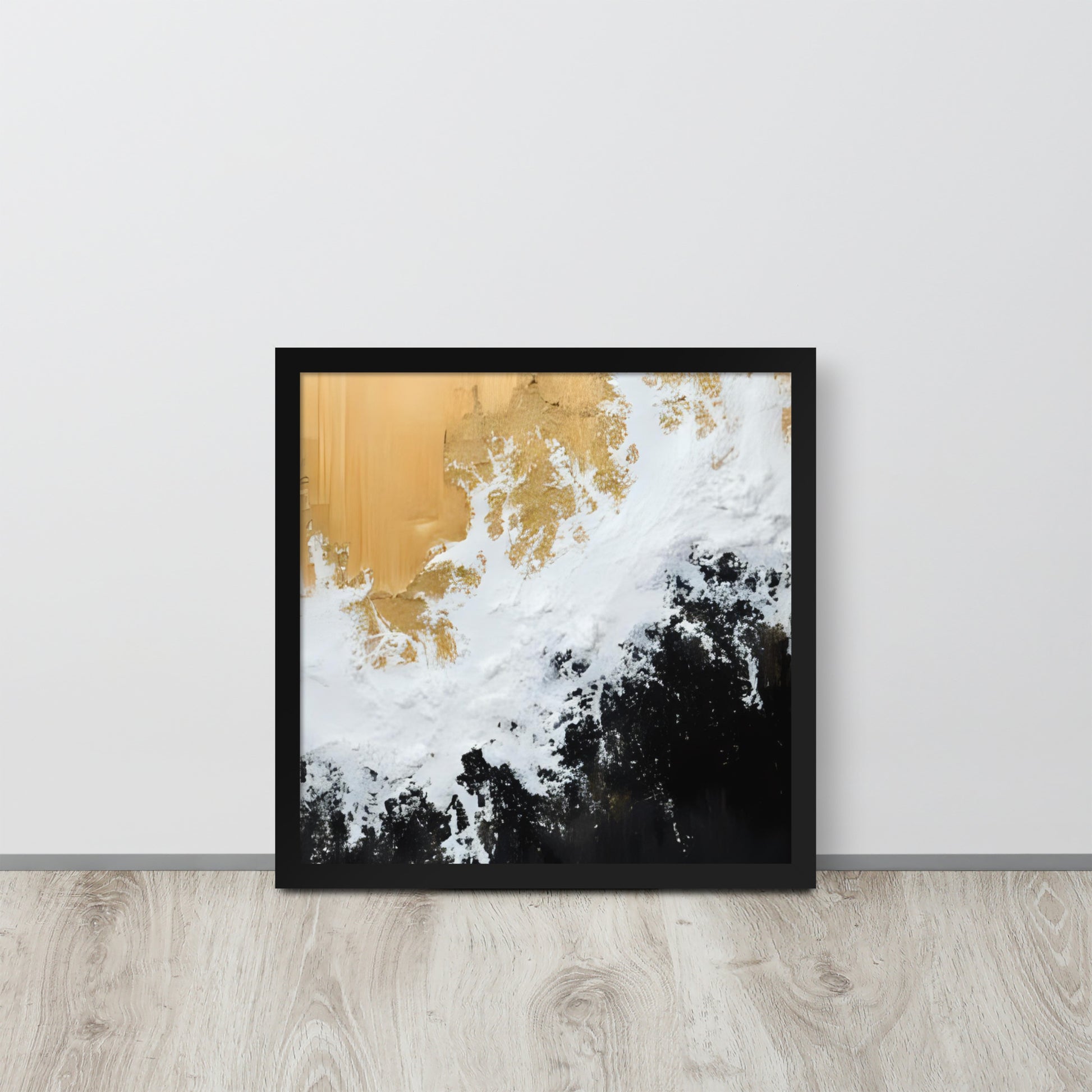 ABSTRACT WAVES Framed poster - AI Generated - ASHRILEYPRINTS