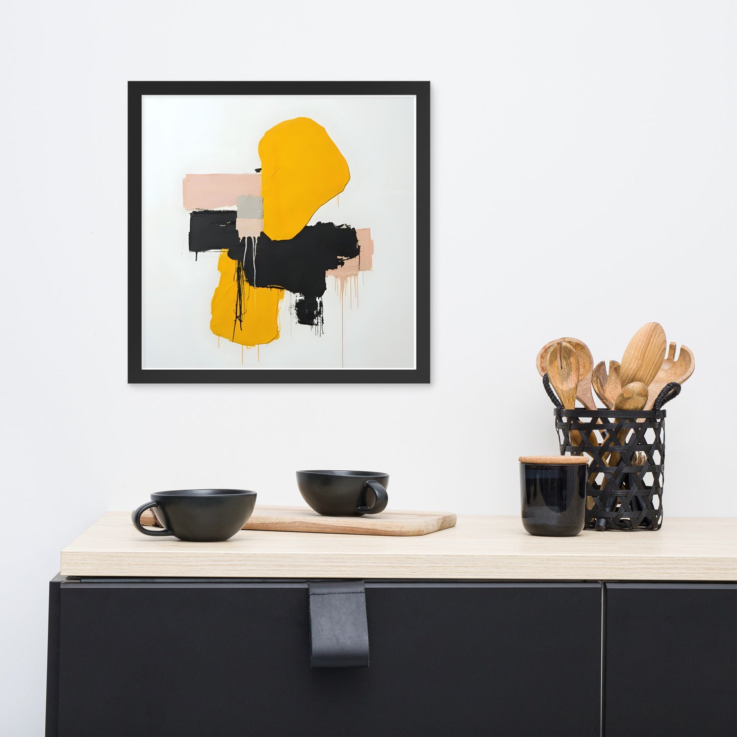 ABSTRACT SHAPES Framed poster - ASHRILEYPRINTS