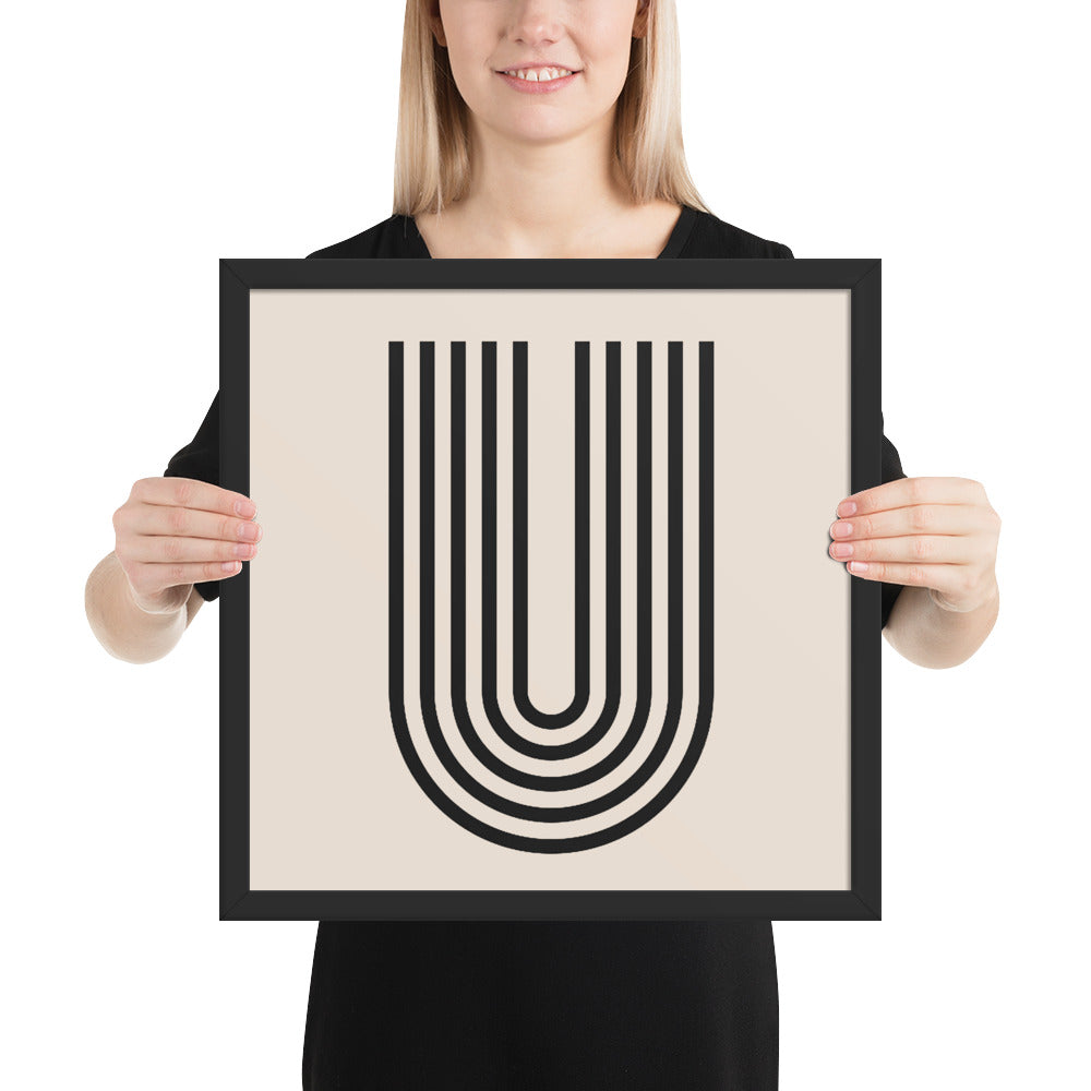 GEOMETRIC LINE Framed poster - ASHRILEYPRINTS