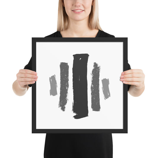ABSTRACT BRUSH STROKES Framed poster - ASHRILEYPRINTS