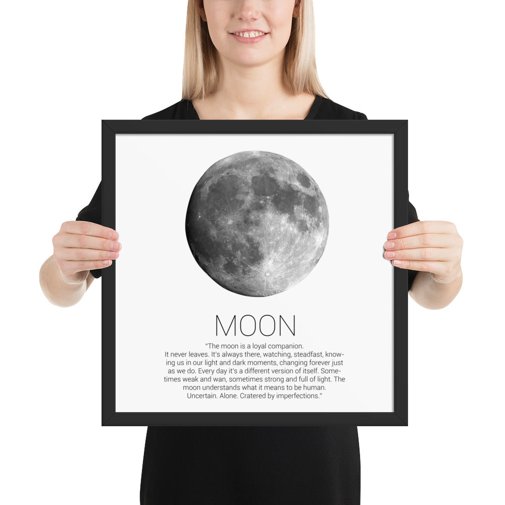 MOON Framed poster - ASHRILEYPRINTS
