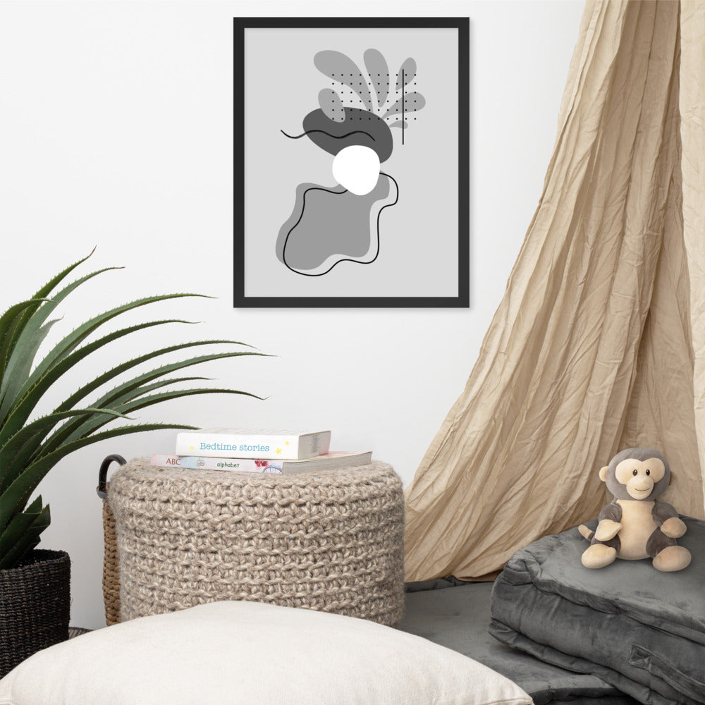 ABSTRACT SHAPES Framed poster - ASHRILEYPRINTS