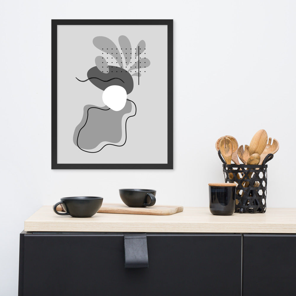 ABSTRACT SHAPES Framed poster - ASHRILEYPRINTS
