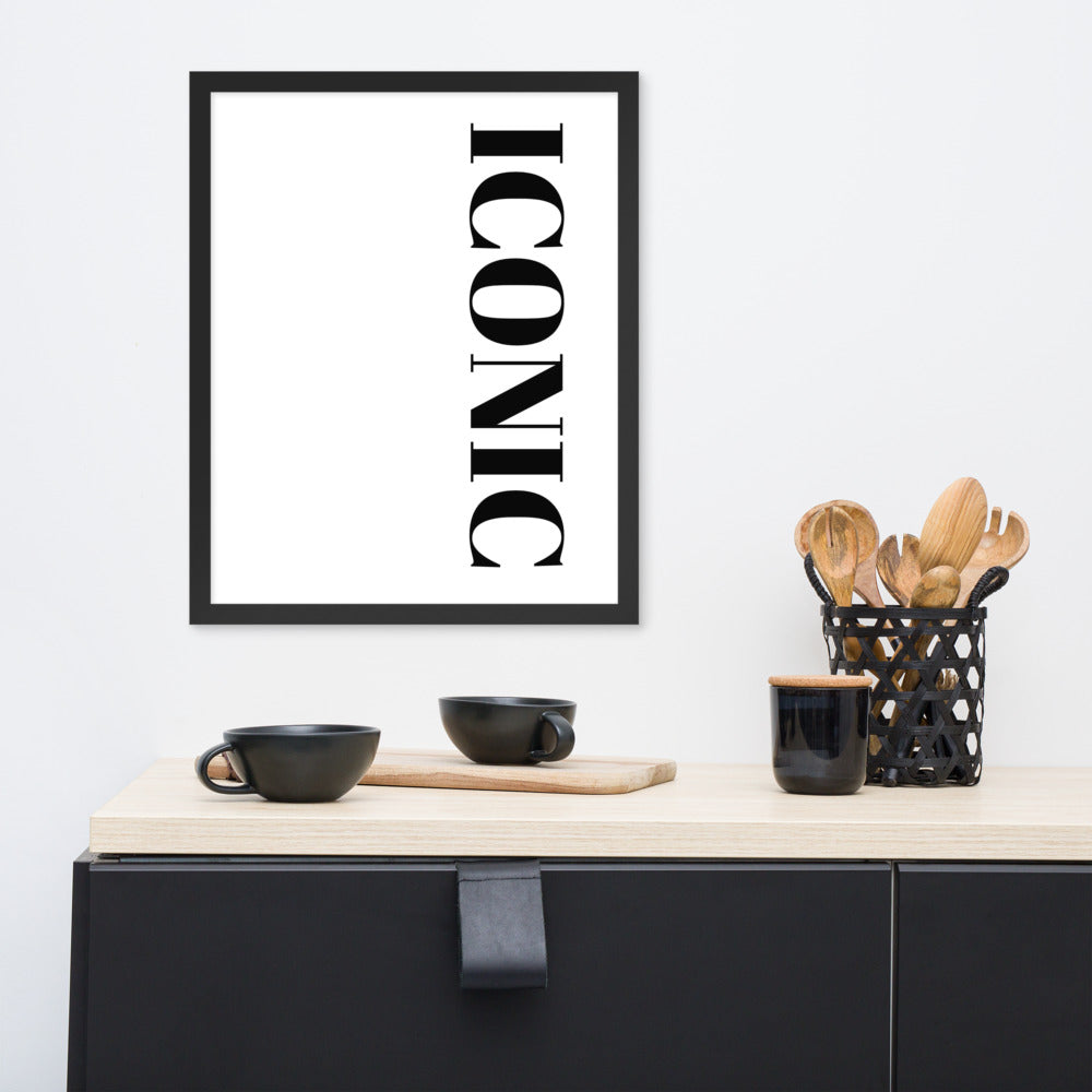 ICONIC Framed poster - ASHRILEYPRINTS
