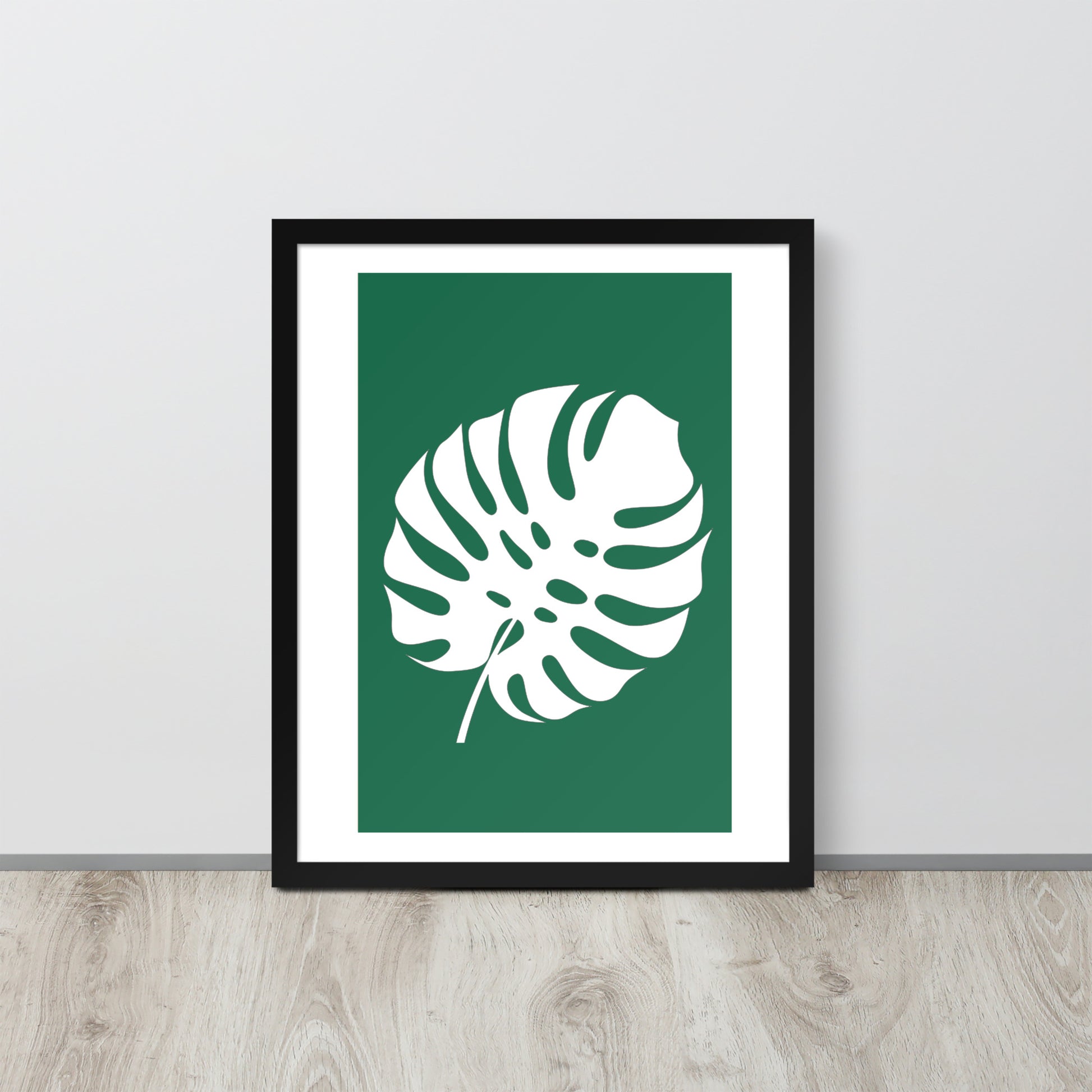 TROPICAL MONSTERA LEAF Framed poster - ASHRILEYPRINTS