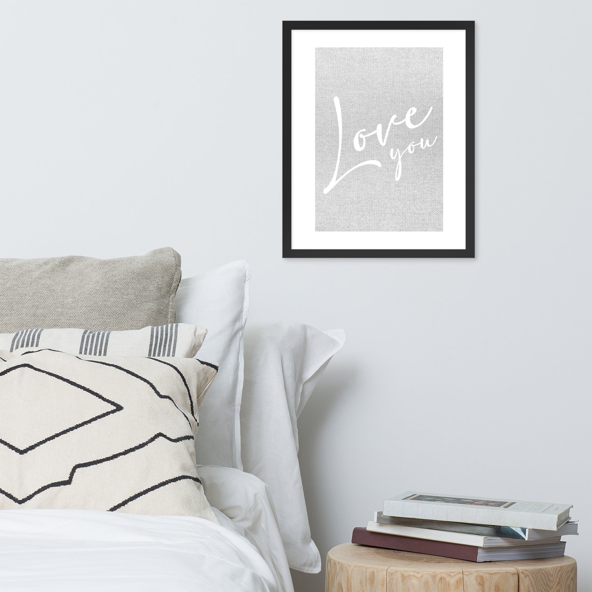 LOVE YOU Framed poster - ASHRILEYPRINTS