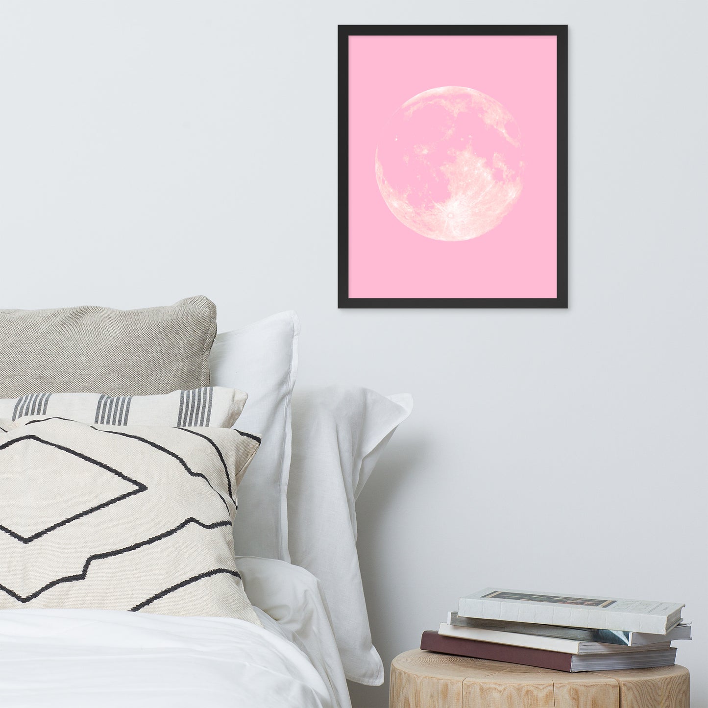 PINK MOON Framed poster - ASHRILEYPRINTS