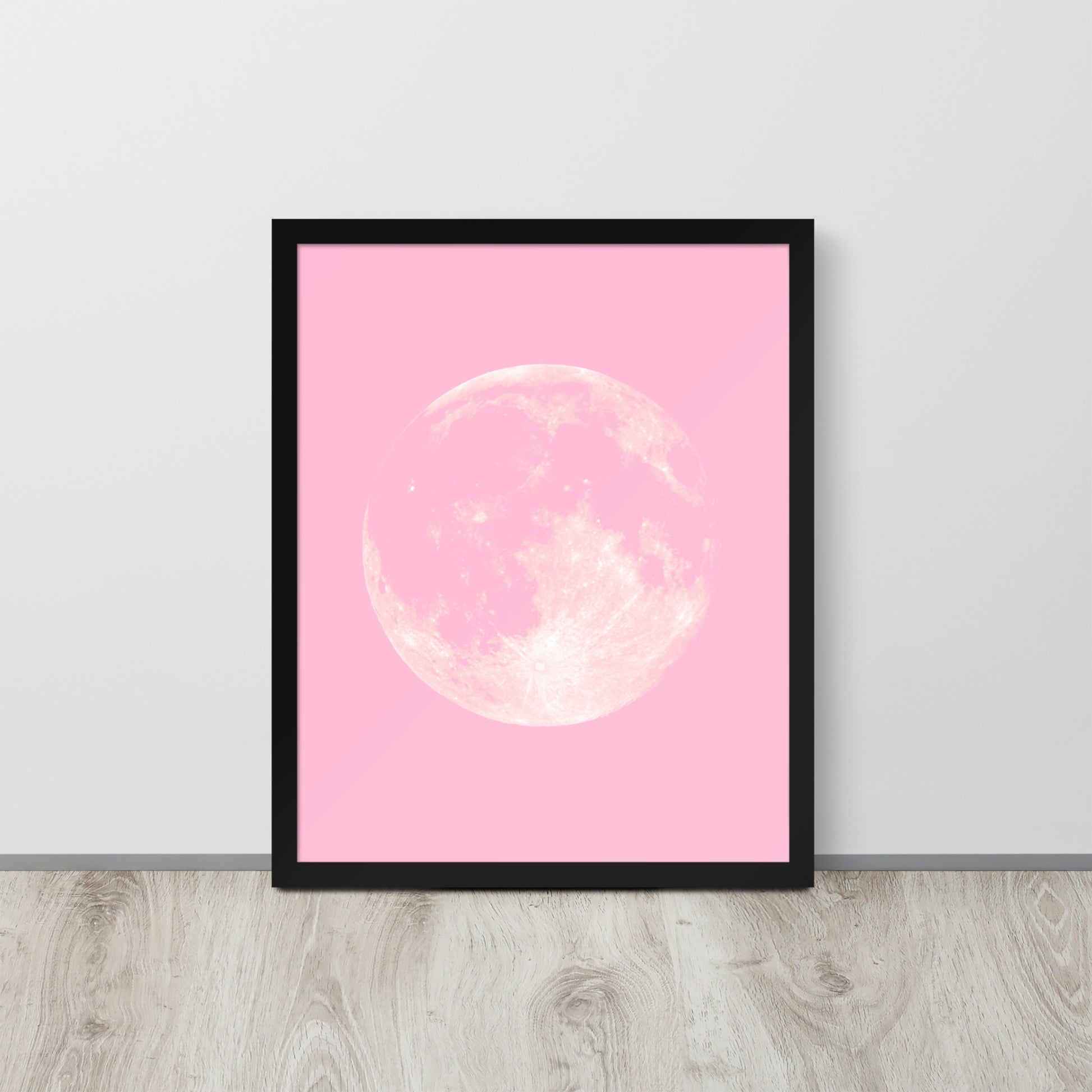 PINK MOON Framed poster - ASHRILEYPRINTS