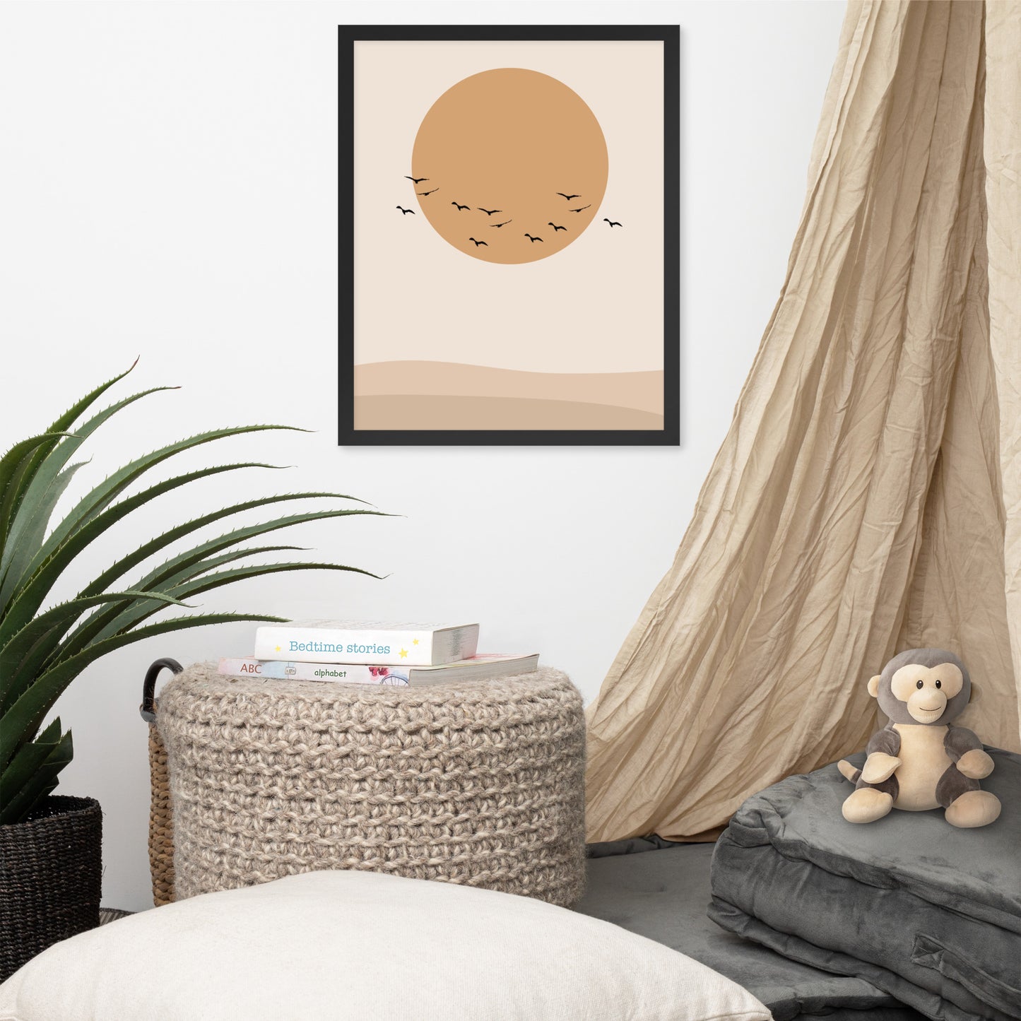 DESERT SUN Framed poster