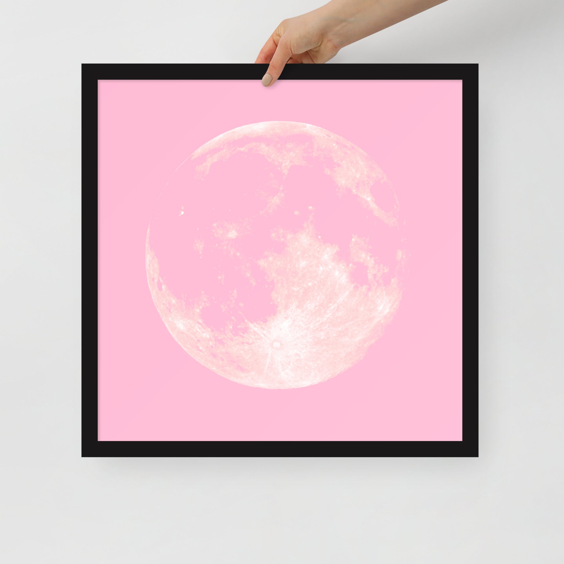 PINK MOON Framed poster - ASHRILEYPRINTS
