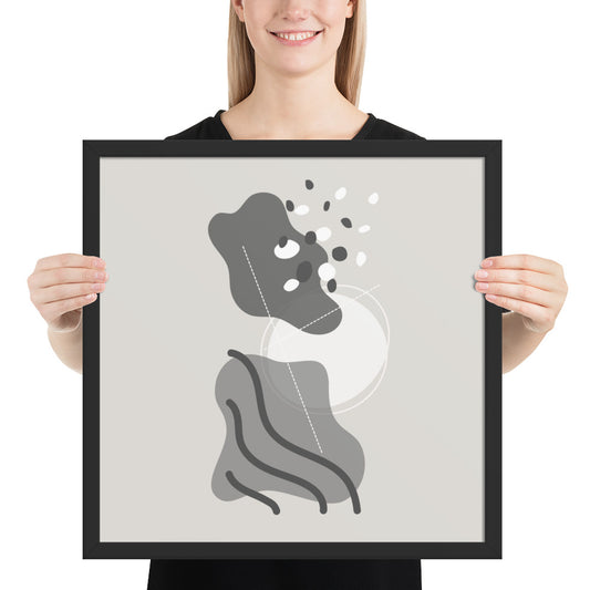ABSTRACT SHAPES Framed poster - ASHRILEYPRINTS