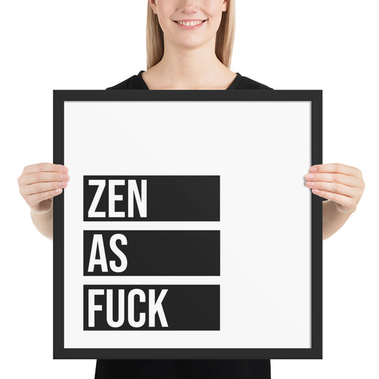 ZEN AS Framed poster - ASHRILEYPRINTS