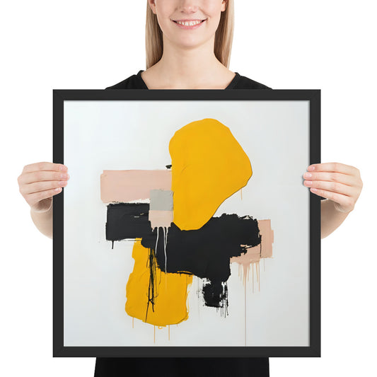 ABSTRACT SHAPES Framed poster - ASHRILEYPRINTS